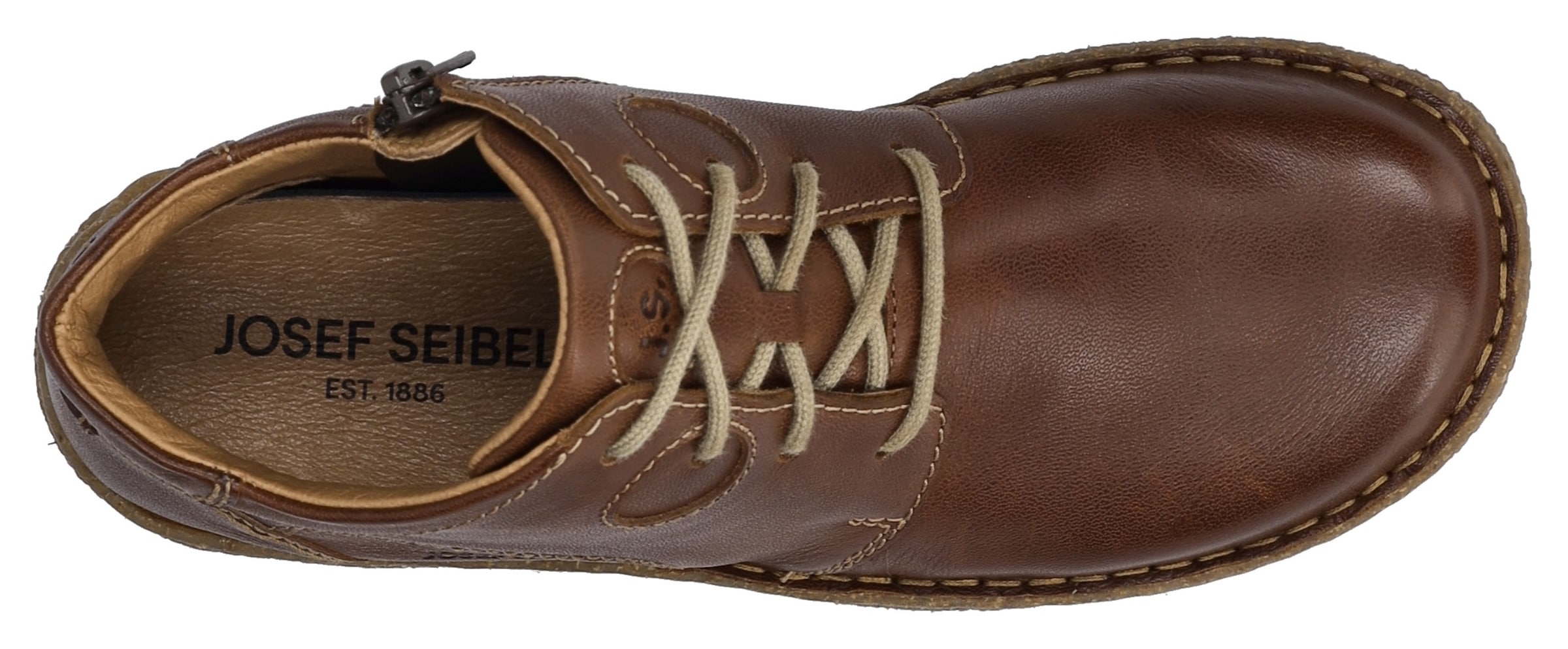 Josef Seibel Schnürstiefelette »Neele 46«, Freizeitschuh, Komfortschuh mit Wechselfußbett aus Leder