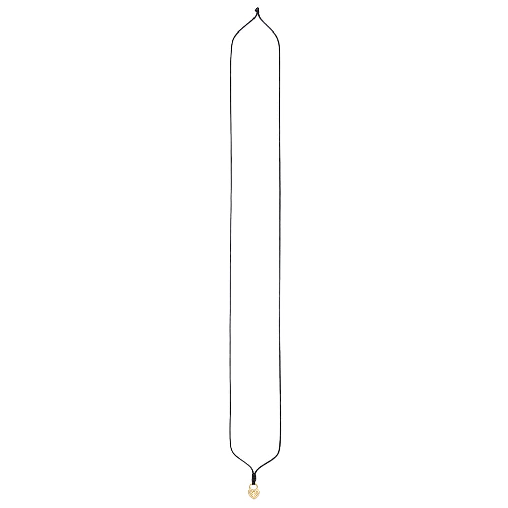 Aniston JEWELRY & WATCHES Kette mit Anhänger »Schmuck Geschenk Lederkette mit Anhänger Herz/Schloss«