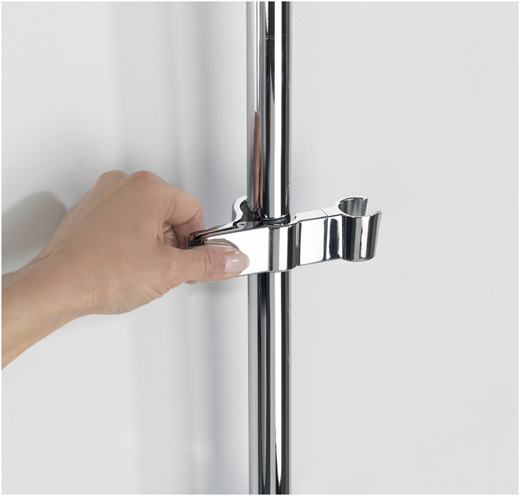 WENKO Brausehalter "Duschkopfhalter Metall Chrom" Universal-Handbrausehalte günstig online kaufen