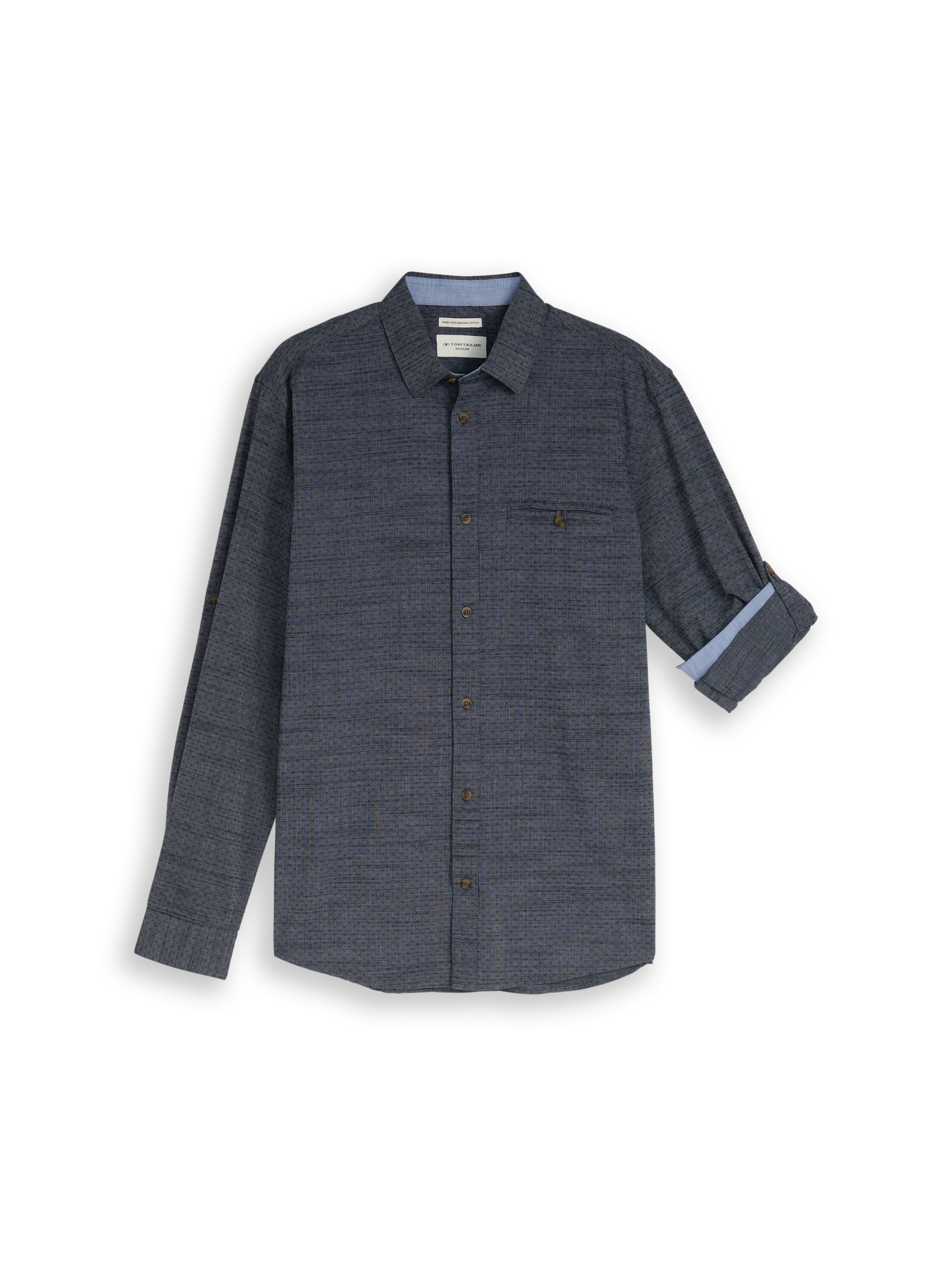 TOM TAILOR Langarmhemd mit Brust Tasche