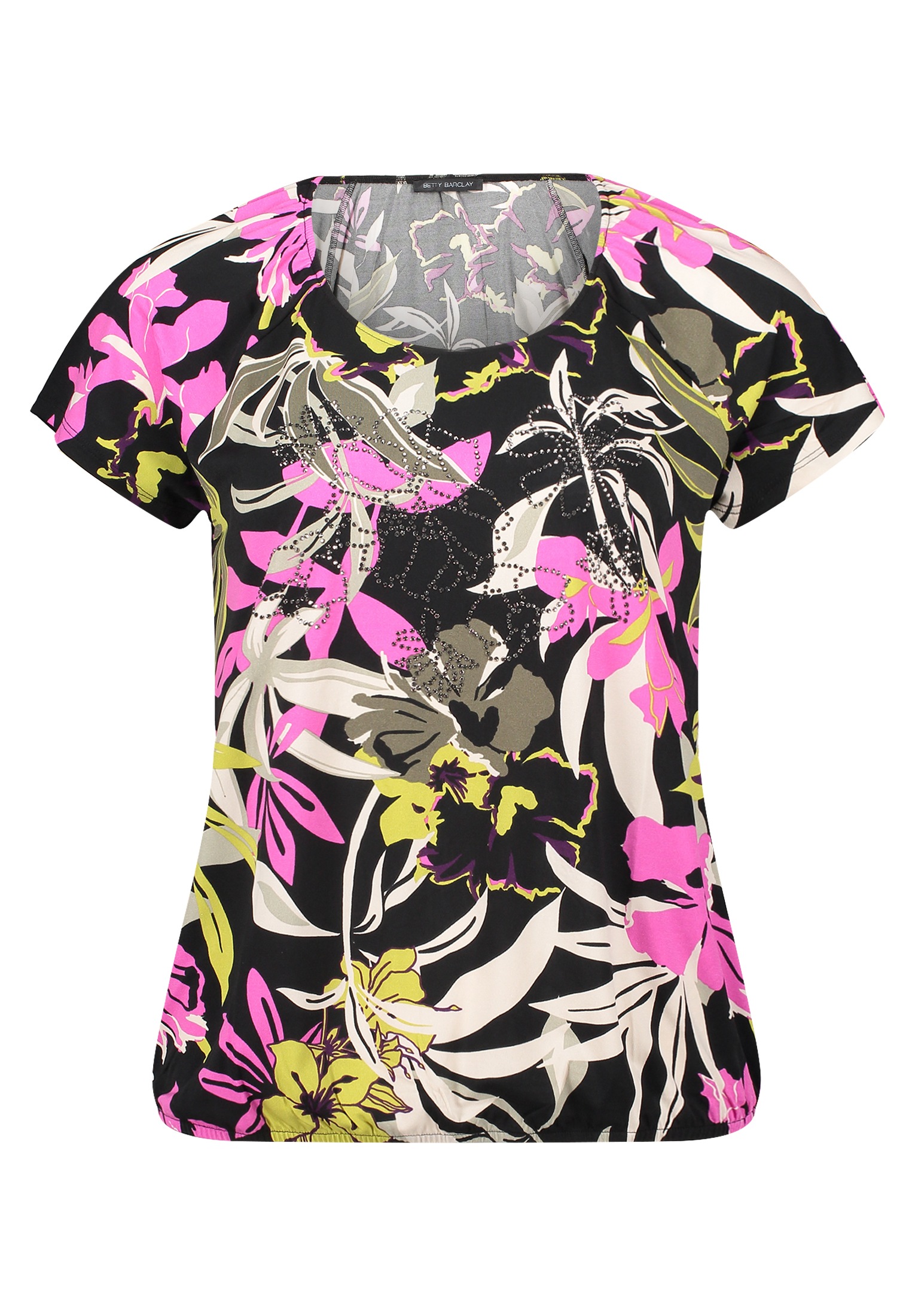 Betty Barclay Kurzarmshirt "Damen mit Gummizug" 1 Stk. Glitzersteine günstig online kaufen