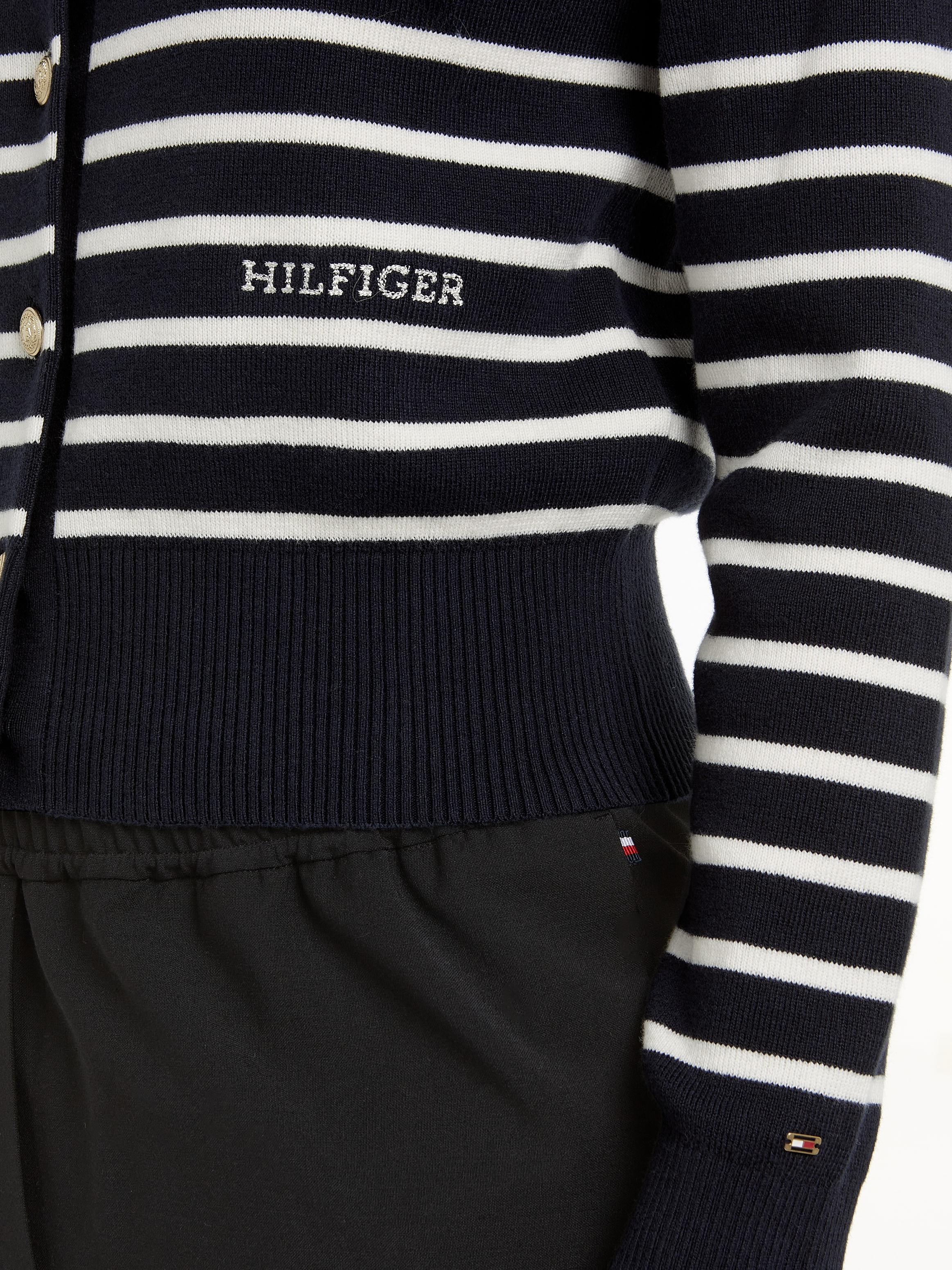 Tommy Hilfiger Strickjacke, mit Logoprägung