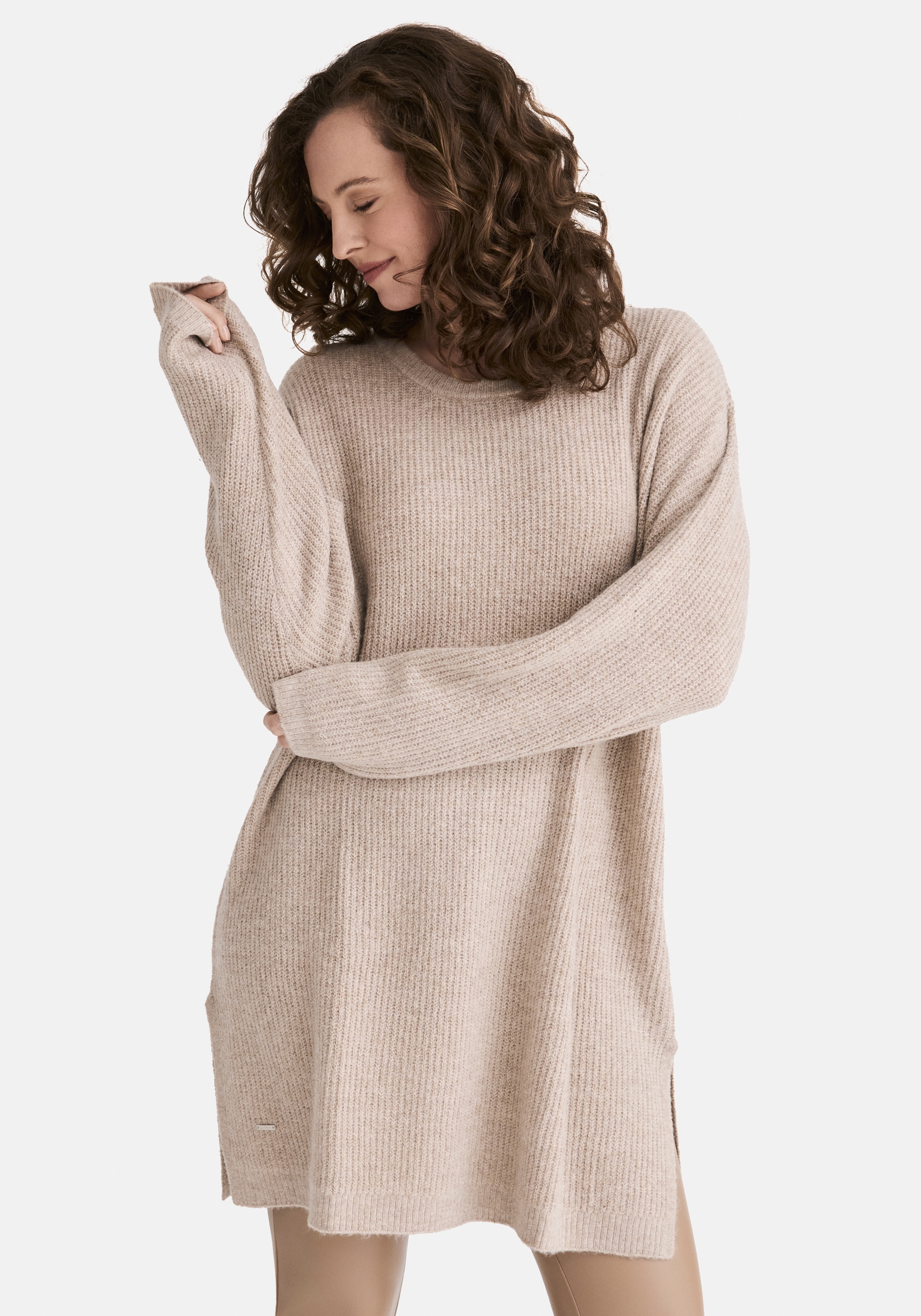 STOOKER WOMEN Strickpullover »CAJA Strick Longpullover« Strick-Longpullover Rundhals für Damen