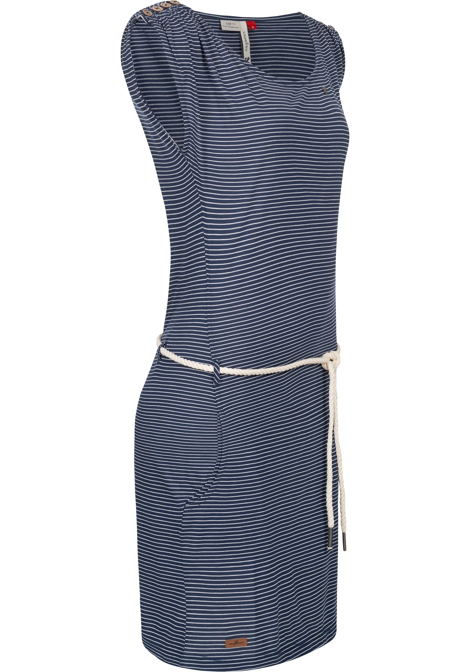 Ragwear Shirtkleid "Chego Stripes Intl." Eingrifftaschen stylisches Sommerk günstig online kaufen