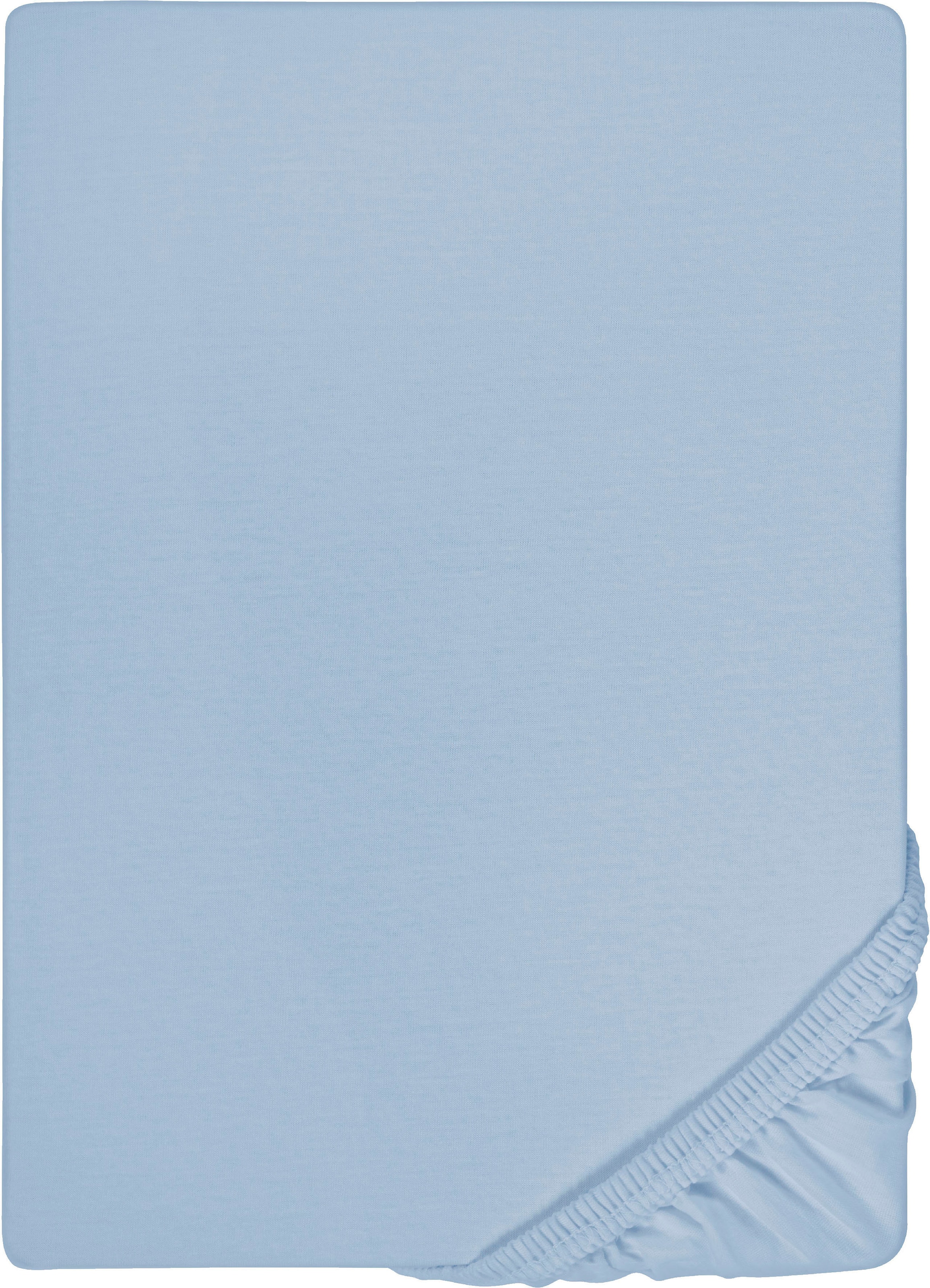 Biberna Spannbettlaken "0077866 Deluxe Jersey-Elastic Spannbetttuch 97% Baumwolle" Jersey mit Elasthan, Rundumgummi, bügelfrei, ab Größe 90 x 190 cm i