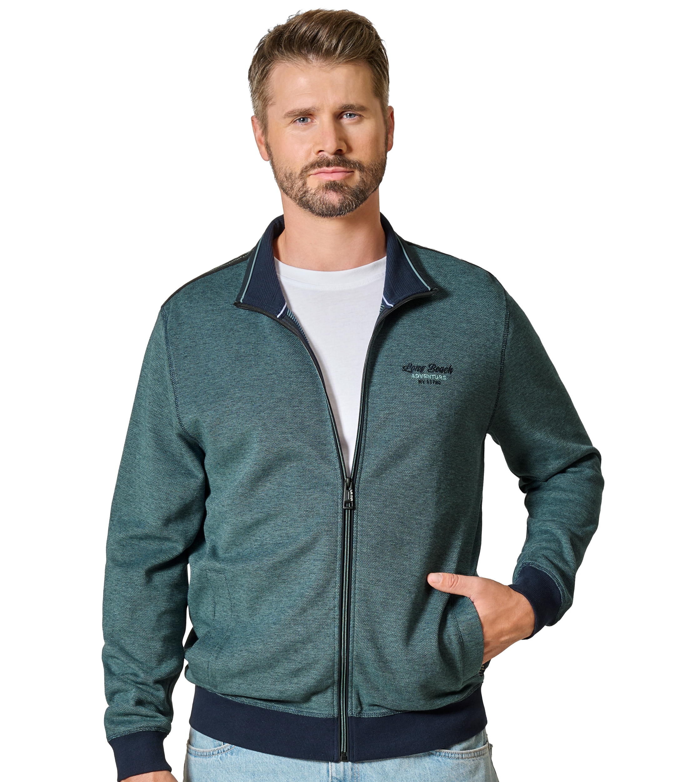 CASAMODA Sweatjacke "CASAMODA Sweatjacke Print" günstig online kaufen