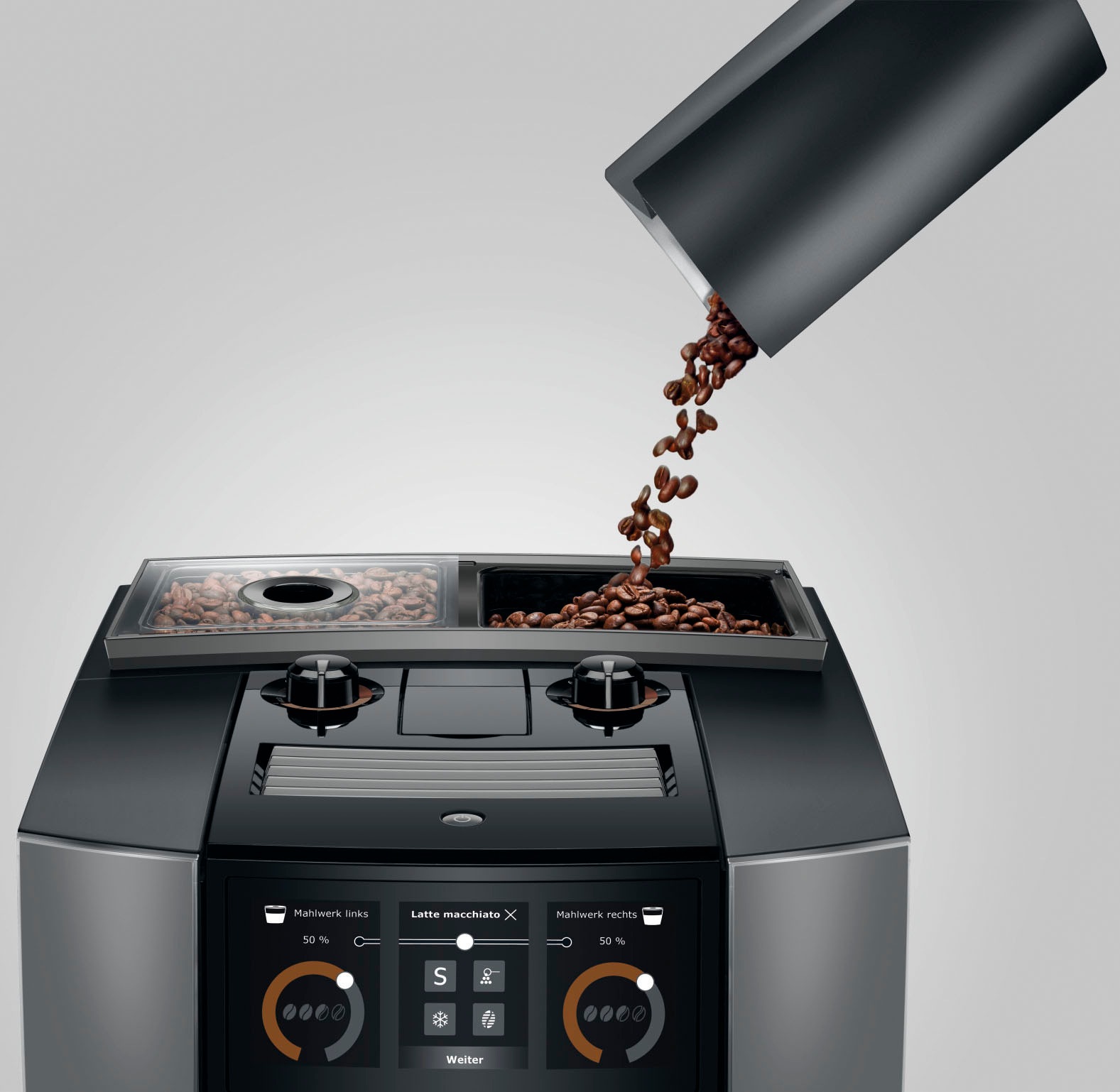 JURA Kaffeevollautomat »15706 J10 twin Diamond Onyx (EA)«