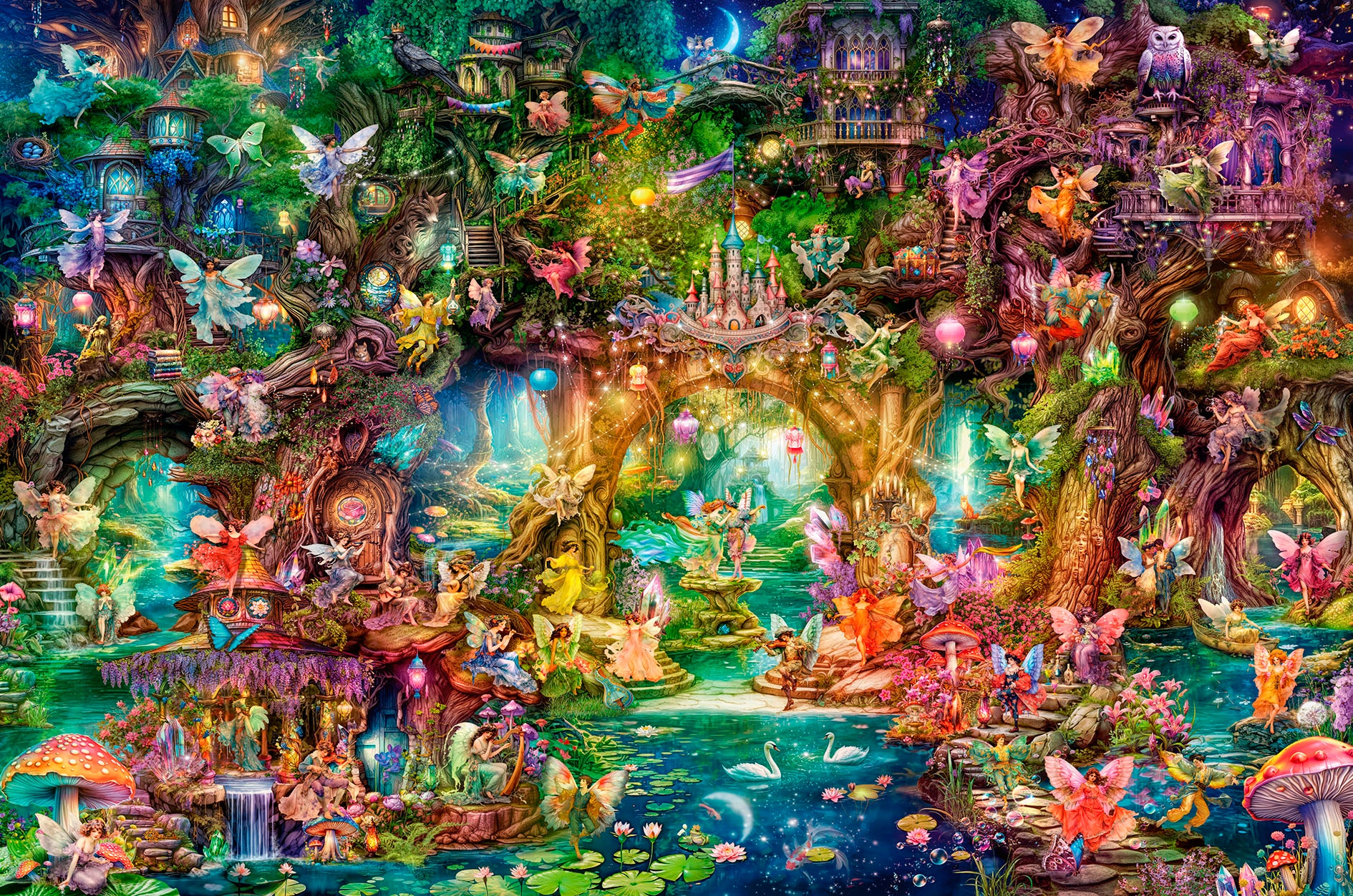 Ravensburger Puzzle »Die verborgene Welt der Feen«, (4000 tlg.), Made in Germany