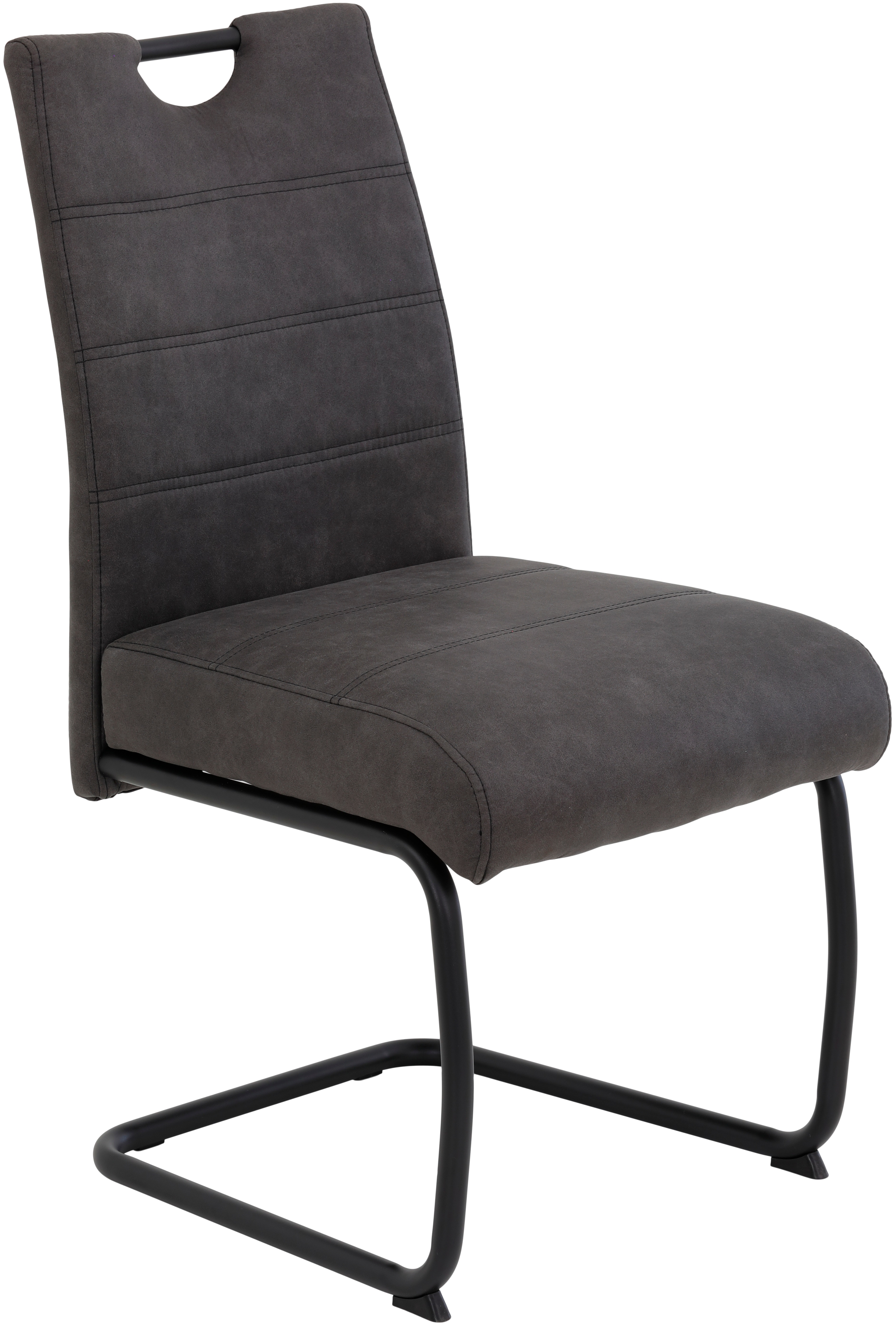 Thumbnail - HELA Freischwinger "FLORA Freischwinger mit Griff, 140kg belastbar" (Set) 2 Stk.XL-Esszimmerstuhl, Federkern für Sitzkom...