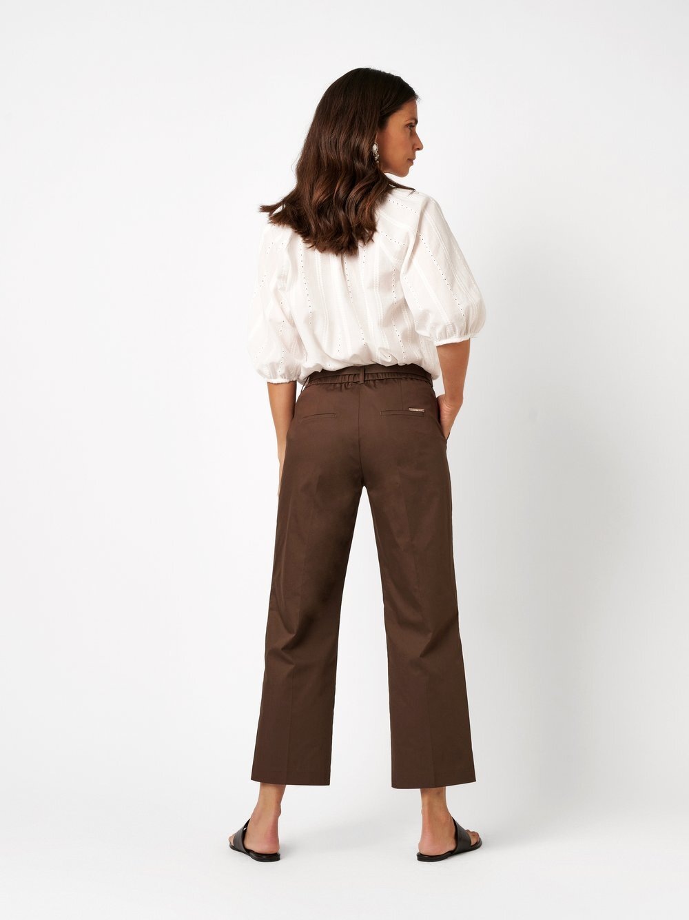 TONI Culotte »Jenny 7/8«  mit Gürtel und Bundfalten