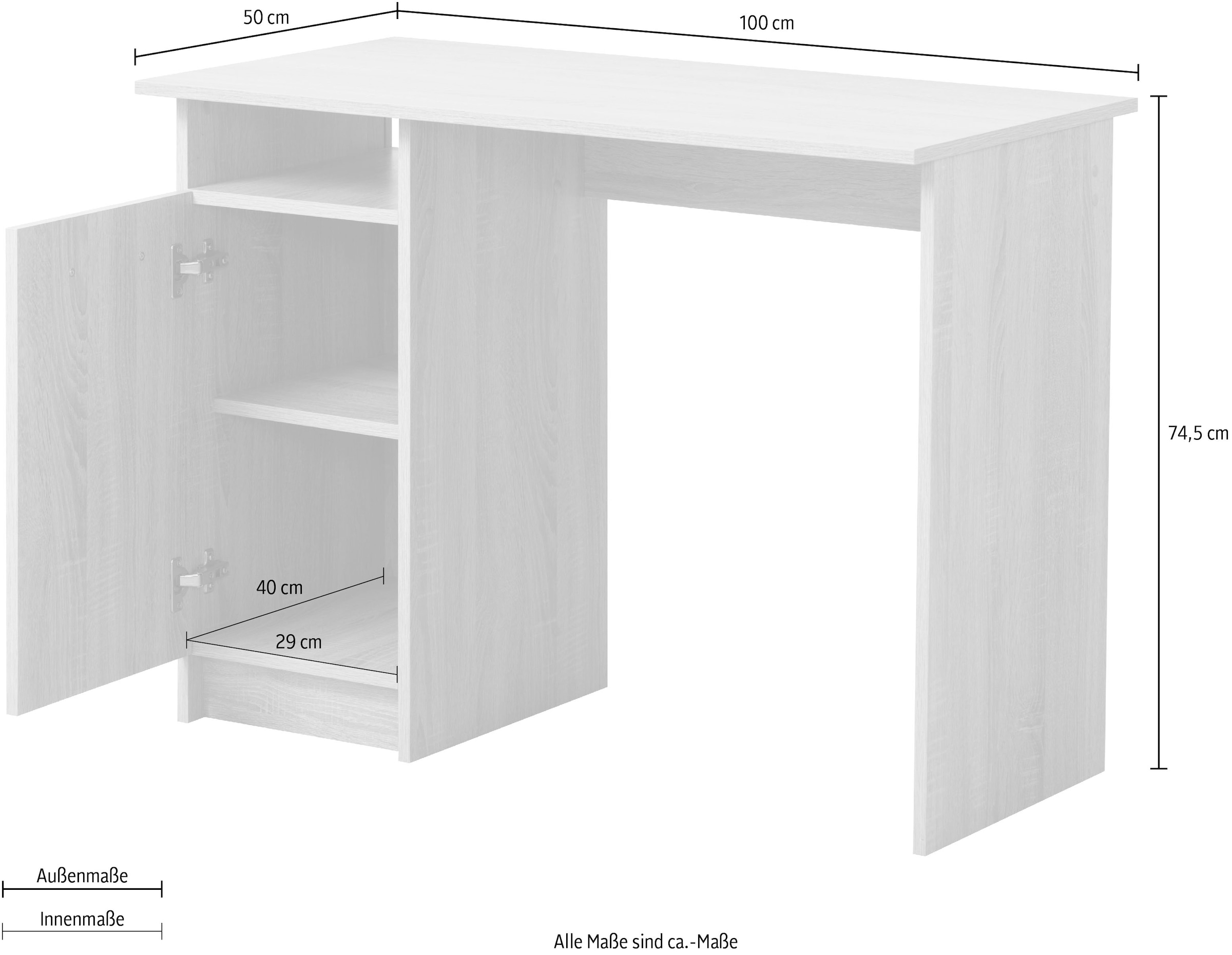 INOSIGN Schreibtisch »Rey«, zeitlos schlicht, gut geeignet für das Home office