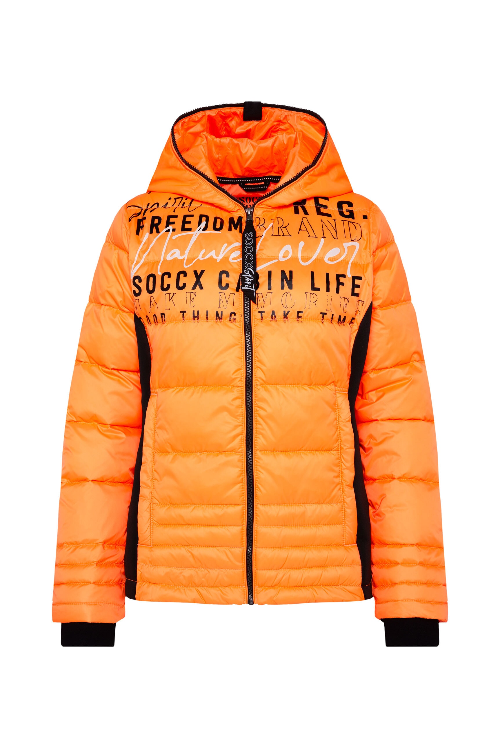 SOCCX Winterjacke, mit Kapuze, mit Windbreaker-Bündchen