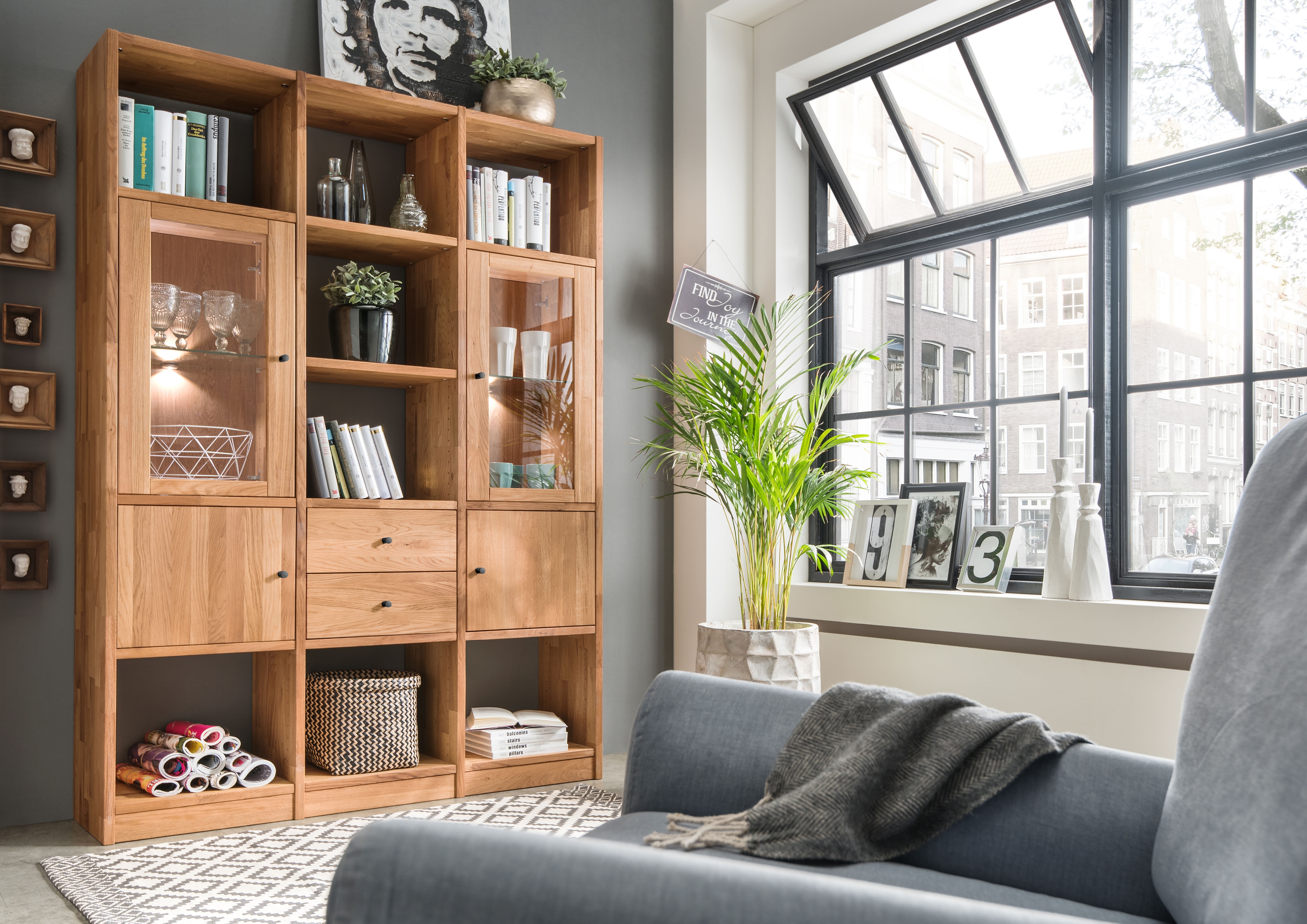 Home affaire Regalelement "Ecko, vielseitig als Bücher-, Wohn- oder Aufbewahrungsregal einsetzbar" Modulares Regalsystem mit vielseitigen Gestaltungsmöglichkeiten