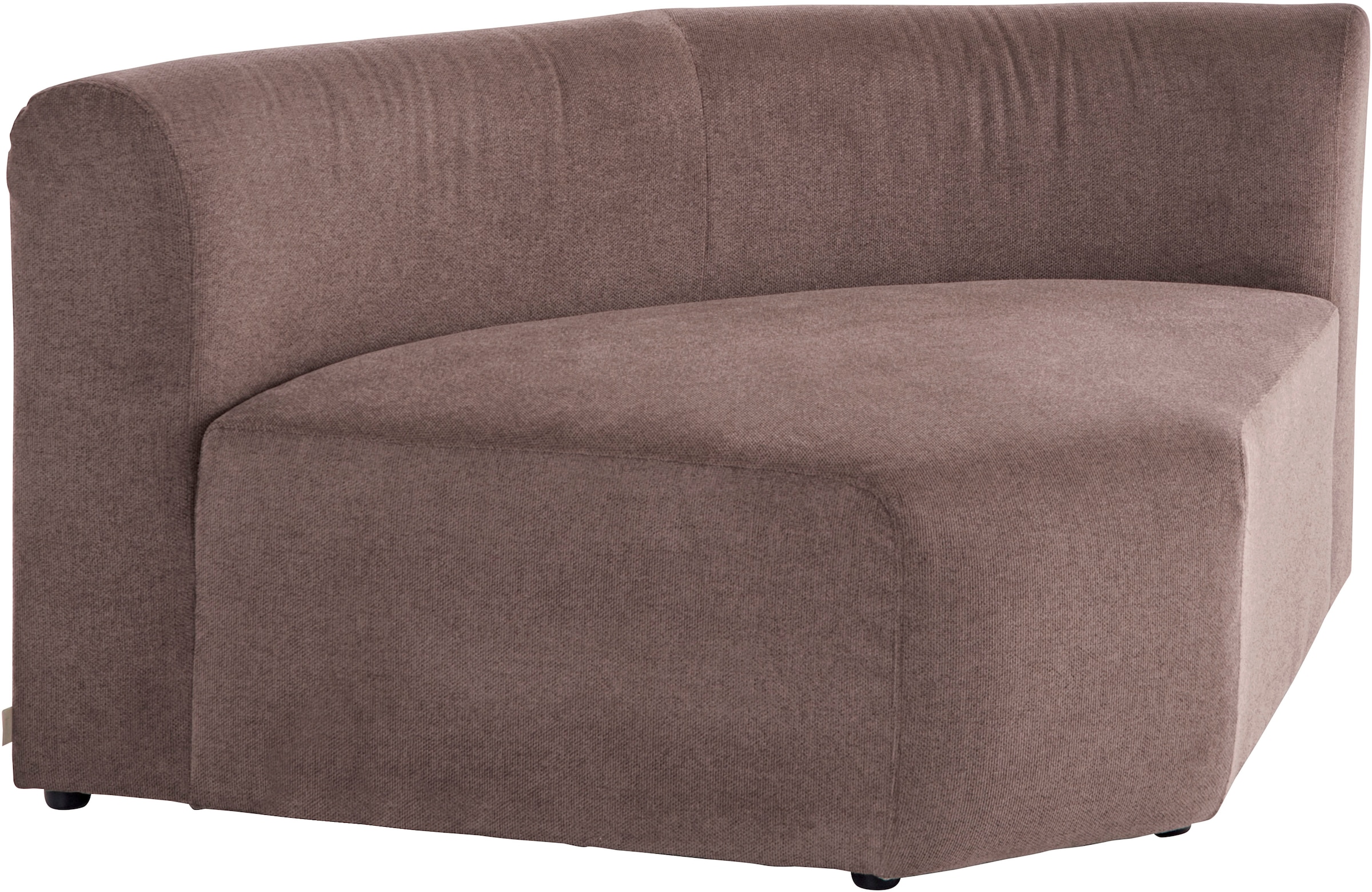 LeGer Home by Lena Gercke Sofa-Eckelement »LYZA mit gerundeter Rückenlehne, Maße B/T/H: 122/104/74 cm«, als Modul oder separat verwendbar, für individuelle Zusammenstellung