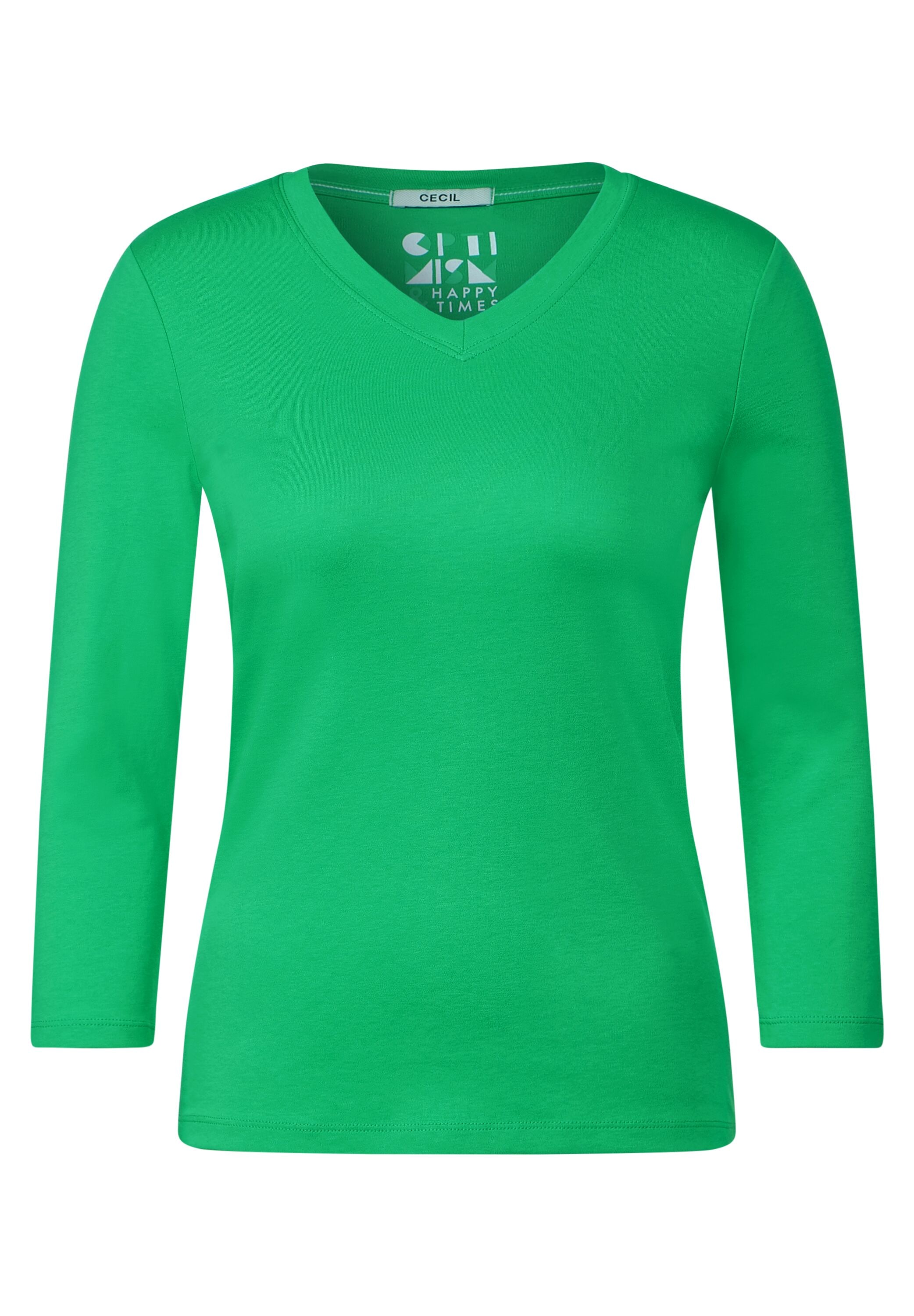 Cecil V-Shirt, aus reiner Baumwolle BAUR online | bestellen