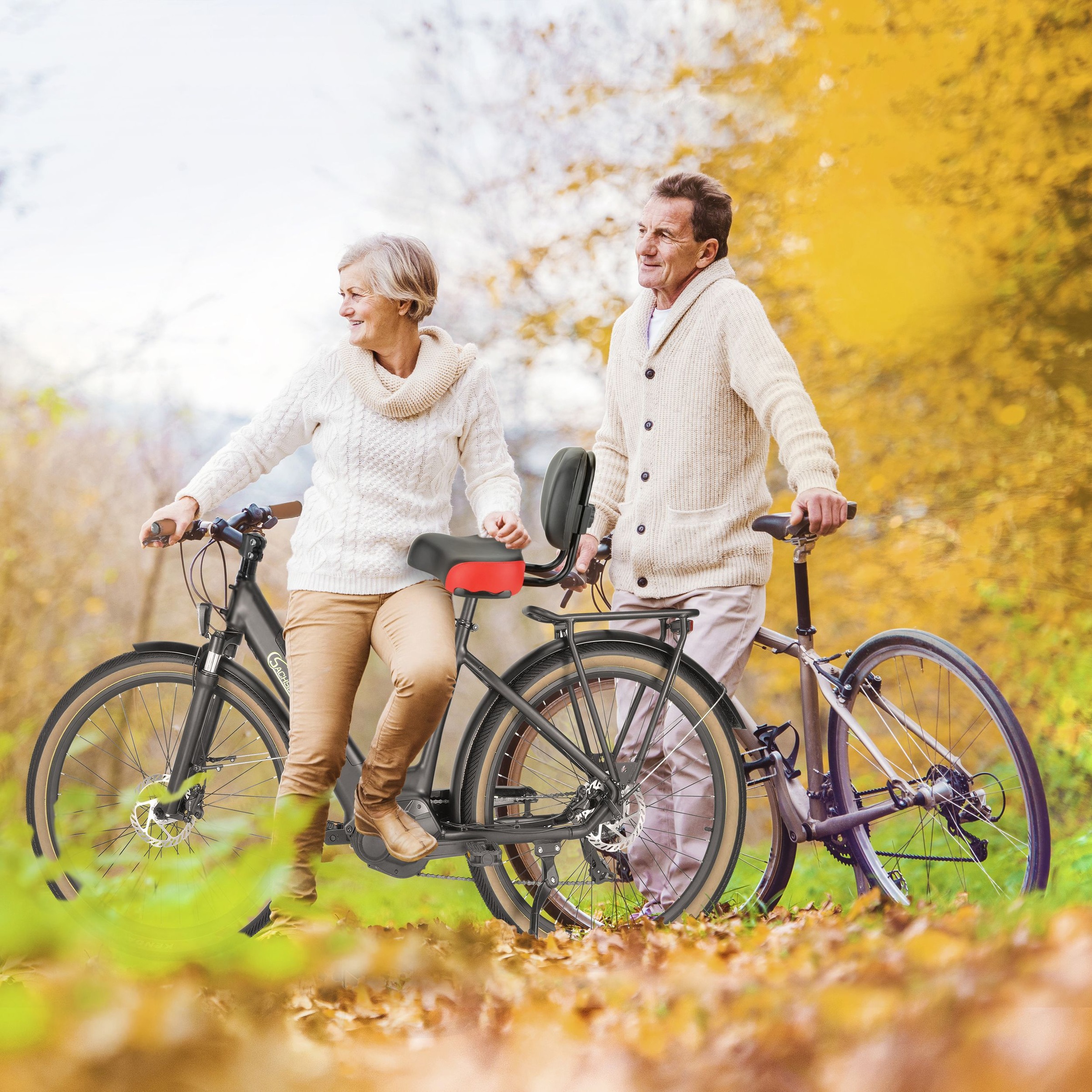 SachsenRad Fahrradsattel »Sattel mit verstellbarer Rückenlehne«