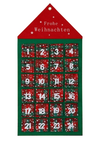befüllbarer Adventskalender »Haus, Weihnachtsdeko«, ab 6 Jahren
