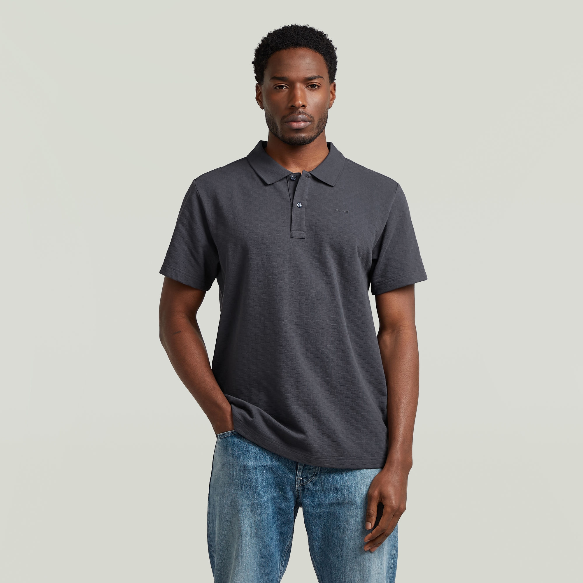 G-Star Poloshirt "Core Regular Jacquard Polo" Aus Baumwolle
