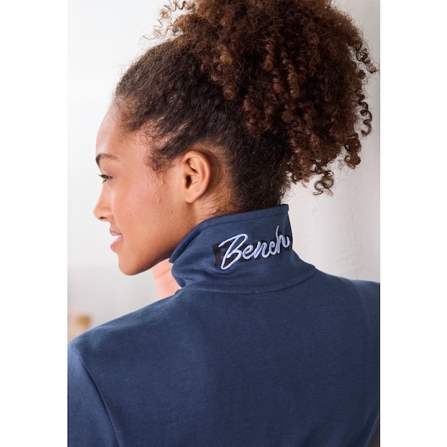 Bench. Loungewear Sweatjacke, (1 tlg.), mit bestickten Stehkragen,  Loungeanzug für bestellen | BAUR