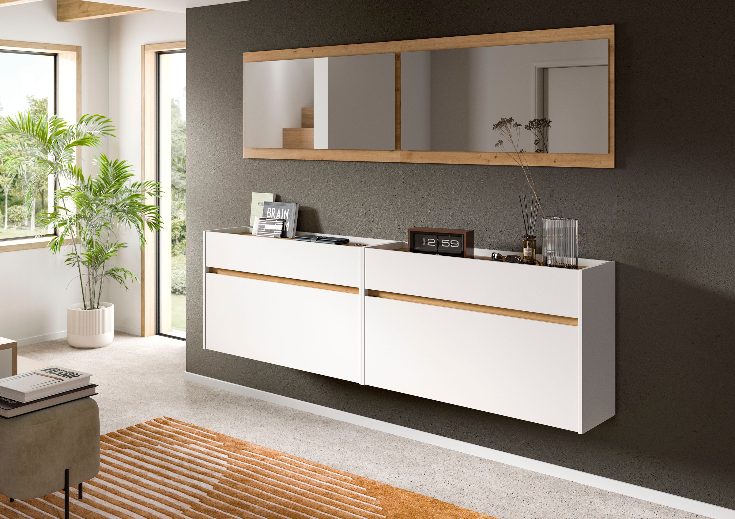 Home affaire Garderoben-Set "EVRID, 4-teilig, Breite 220 cm, individuell hä günstig online kaufen