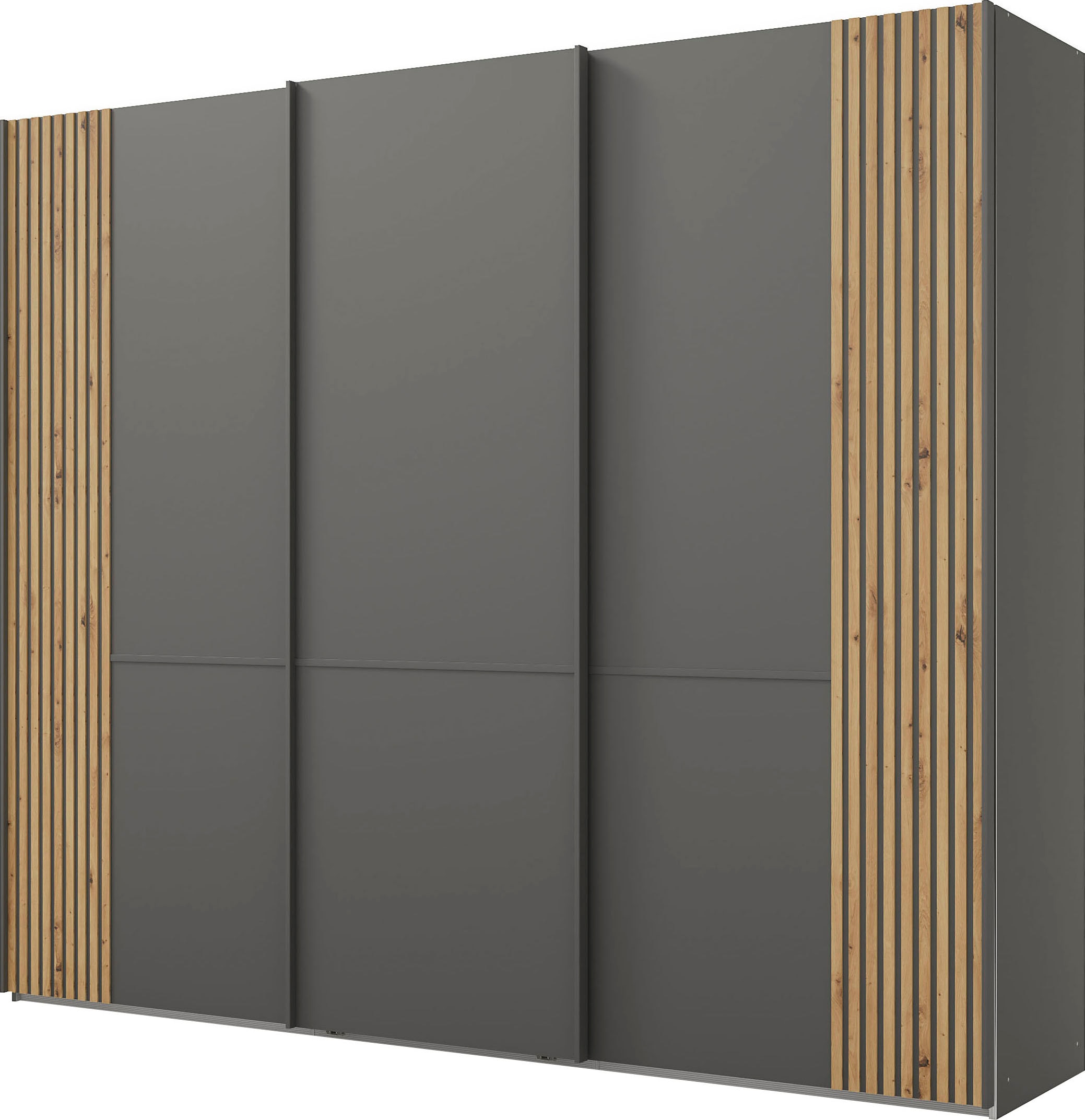 Musterring Schwebetürenschrank "Isabelle" Türen mit Lamellenoptik, verschiedene Größen und Farben, Höhe 236cm