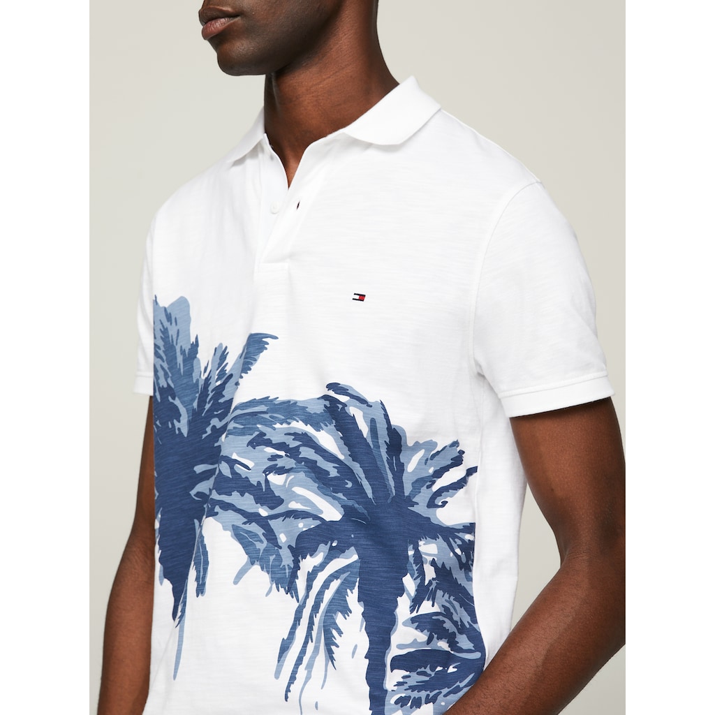 Tommy Hilfiger Poloshirt »PALM PLACEMENT PRINT REG POLO«, kontrastreicher Palmenprint