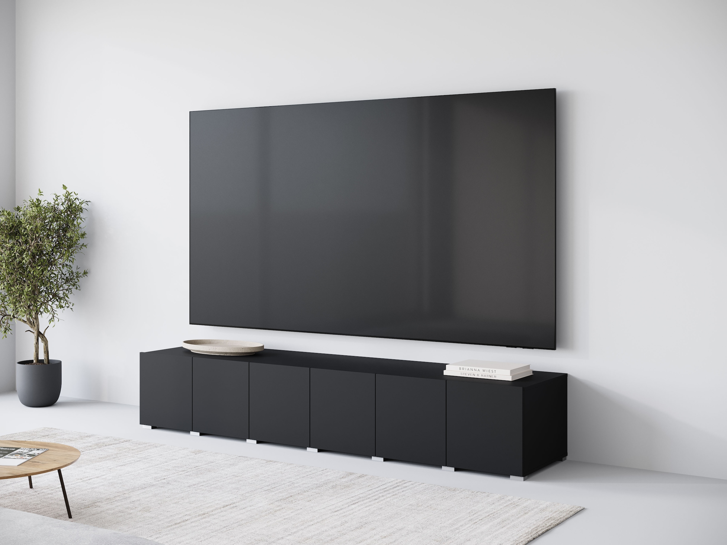 OTTO home Lowboard "Denver Erlebe die Weltmeisterschaft im XXL-Format" 1 Stk. tlg. Elegantes TV-Möbel 220 cm, speziell für bis zu 98-Zoll Fernseher