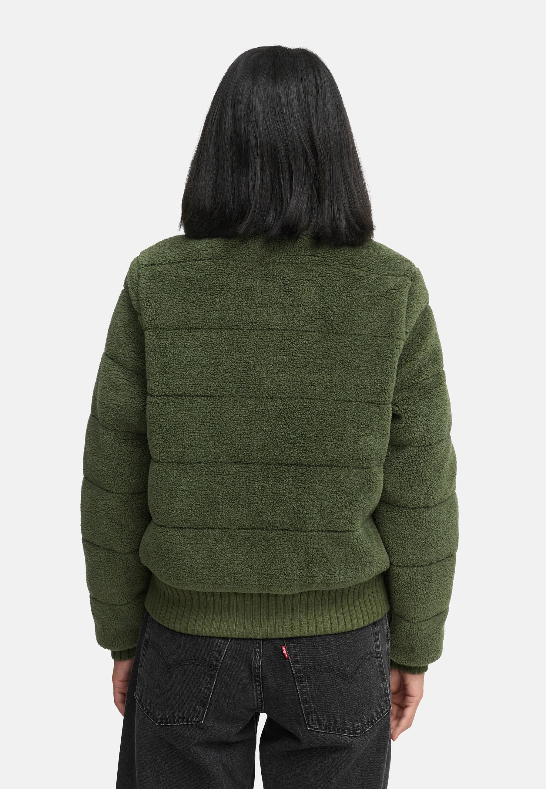 Navahoo Plüschjacke »Schneepuder 14«, warme Damen Teddyjacke für den Winter