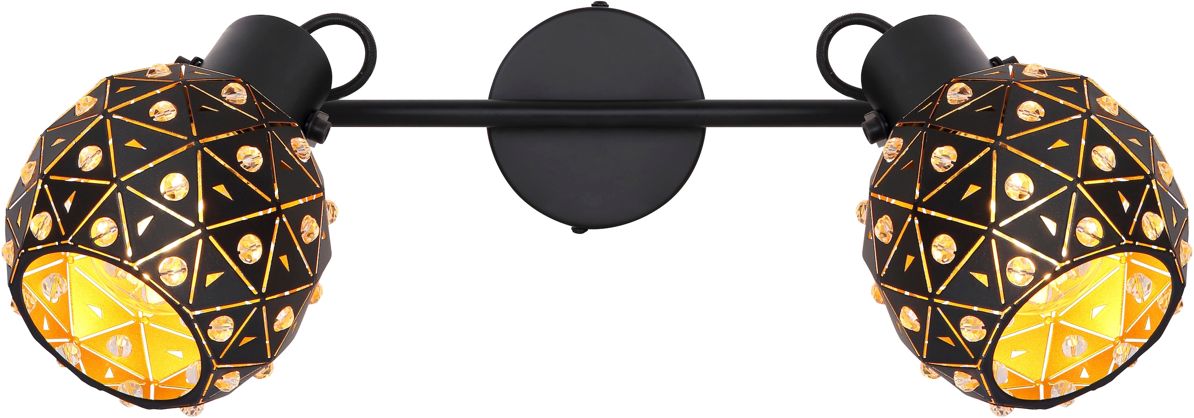 GLOBO LIGHTING Deckenspot »JODIE« E27 1 Stk. Deckenstrahler für Wohn- & Esszimmer Kristall