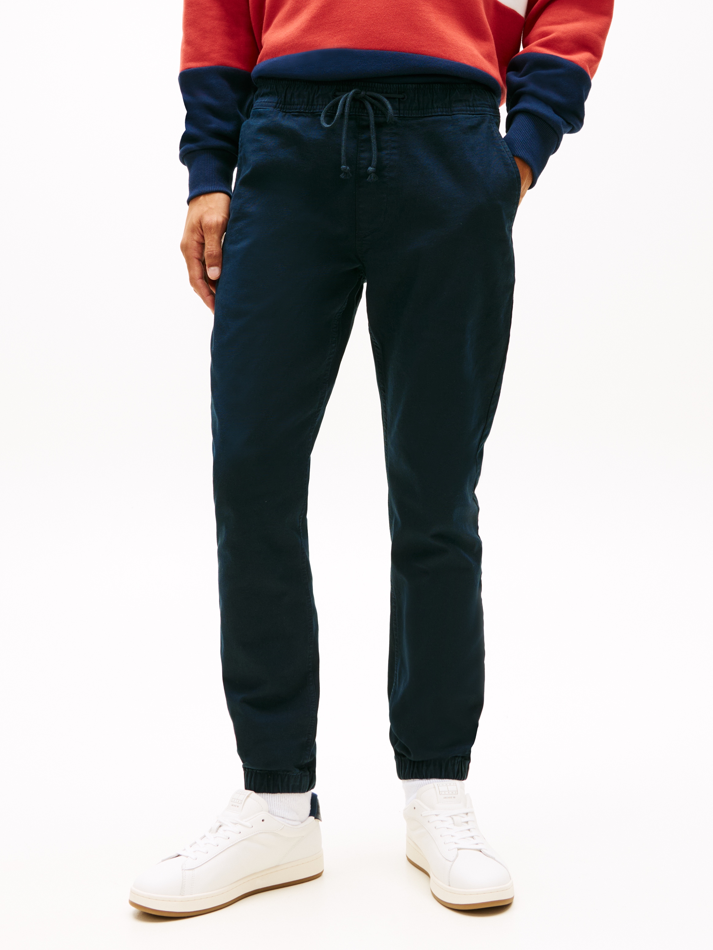 Tommy Jeans Jogger Pants "TJM SCANTON COTTON CANVAS" mit elastischem Bund günstig online kaufen