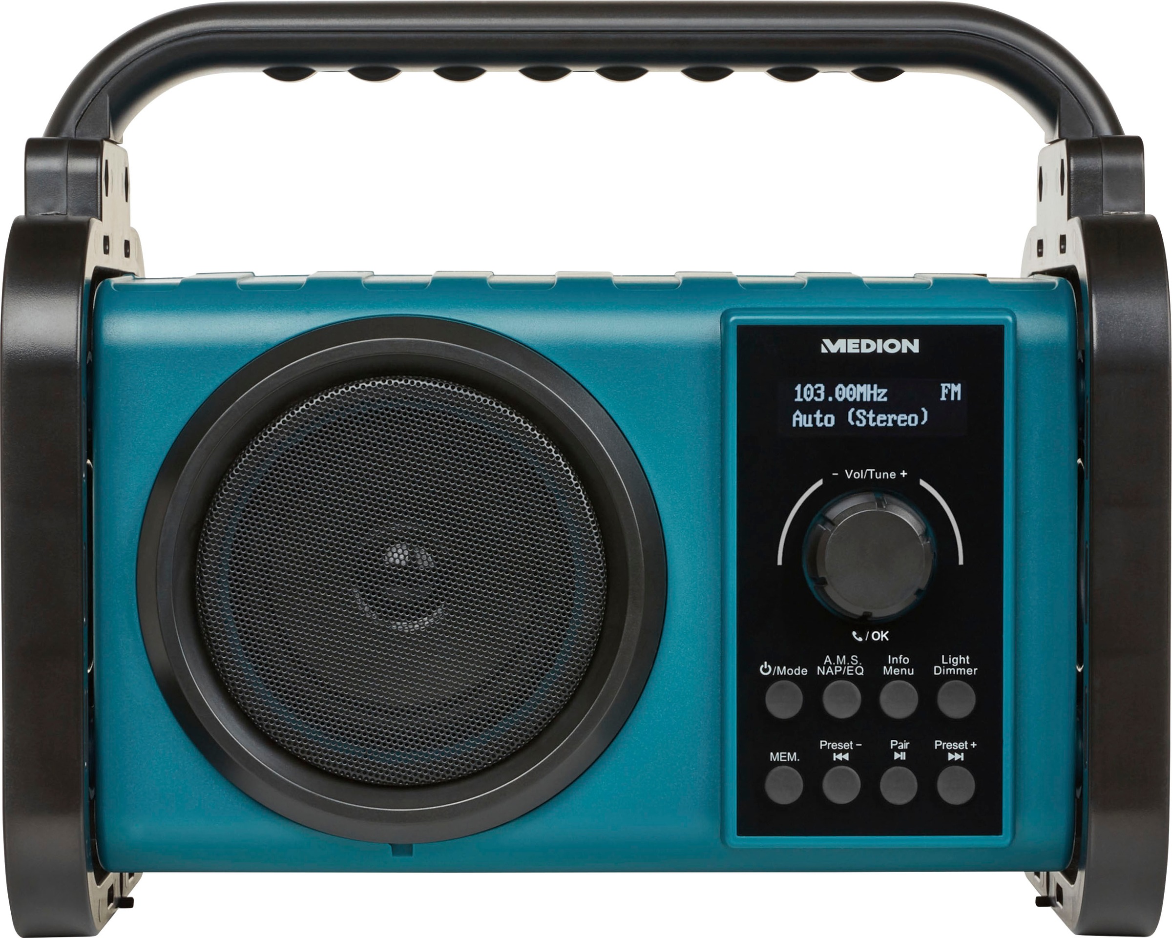 Medion® Baustellenradio »LIFE® E66045«, (Bluetooth FM-Tuner-UKW mit RDS-Digitalradio (DAB+) 5 W)