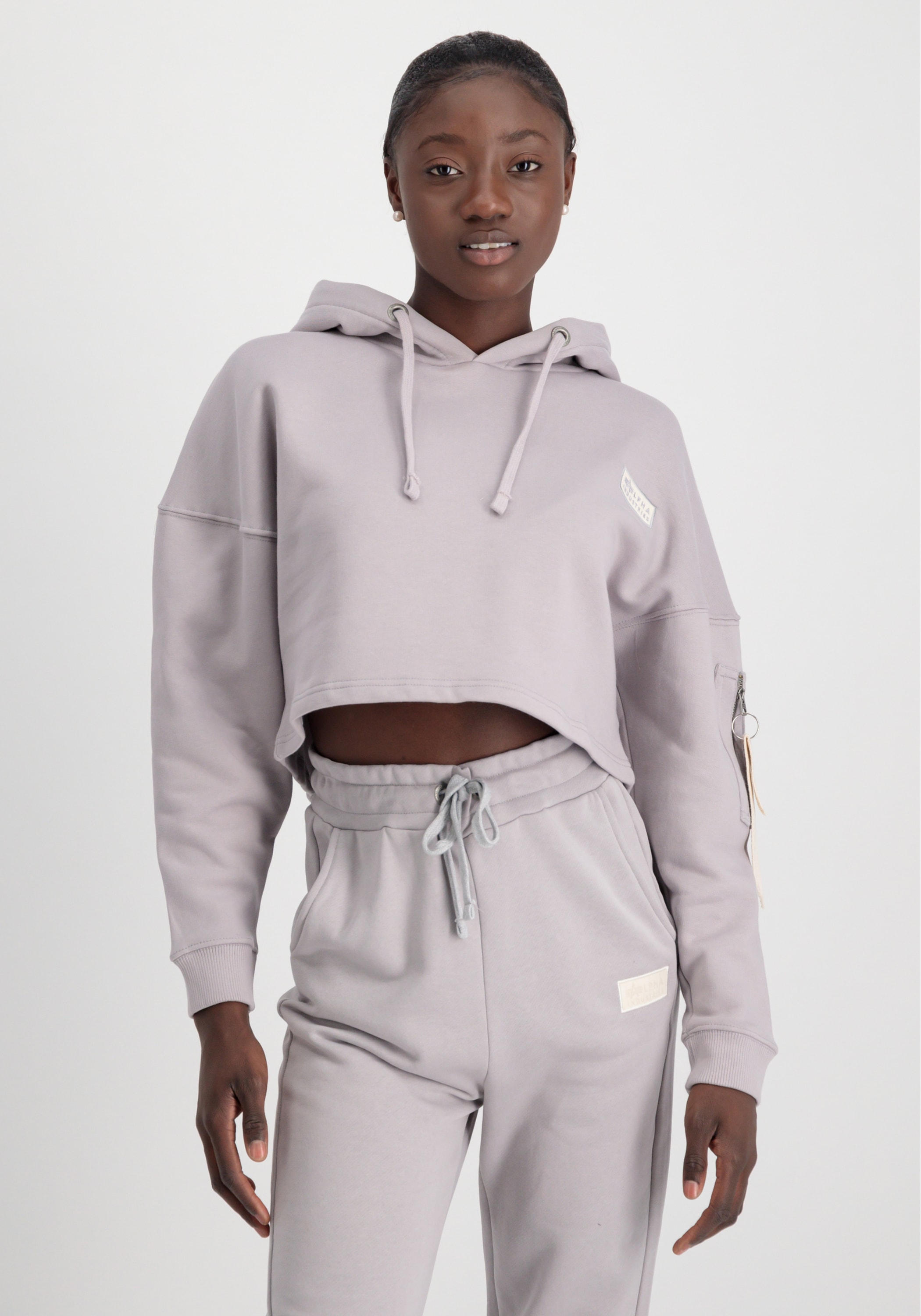Alpha Industries Hoodie »Alpha Industries Women - Hoodies Organics Cropped OS Hoodie Wmn«