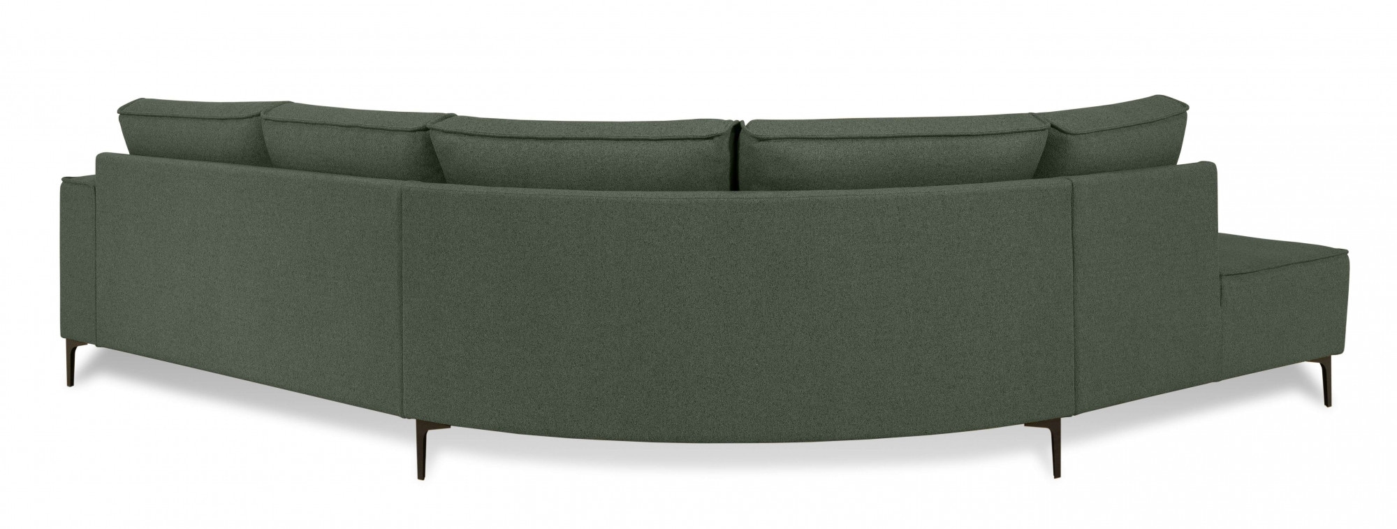 Places of Style Ecksofa »Casina«, mit abgerundeter Ottomane, in einem weichen Chenille-Stoff