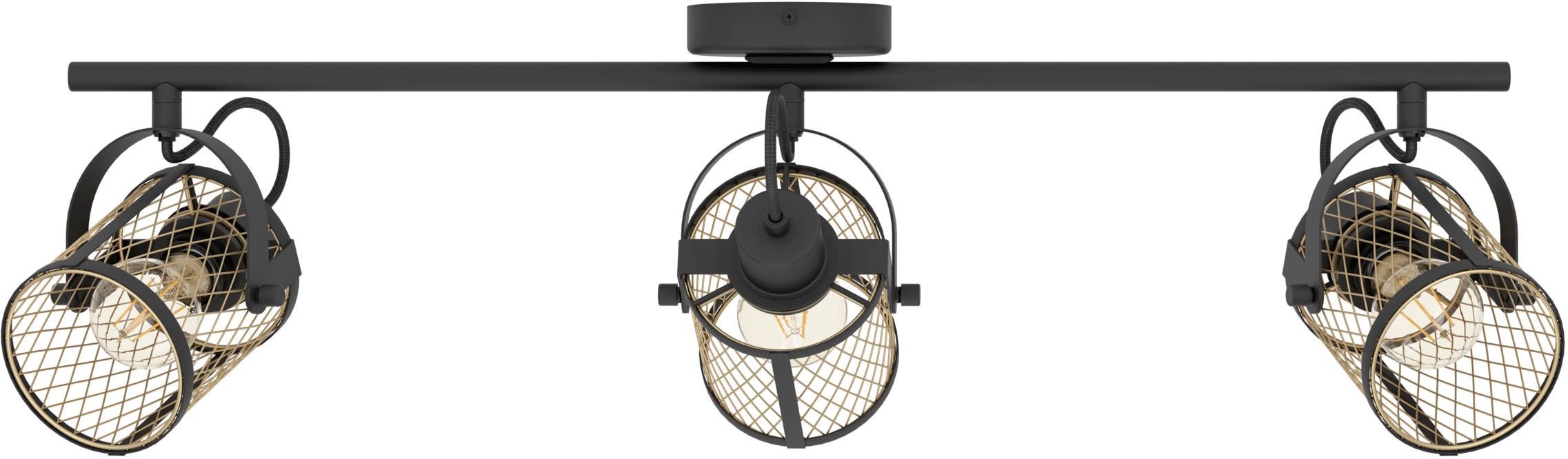 EGLO Deckenspot »DELLOW Spotlampe - Stahl - E27 - 3X40W - IP20« E27 1 Stk. Deckenlampe, Deckenstrahler, Strahler, L83 x B18 x H21 cm