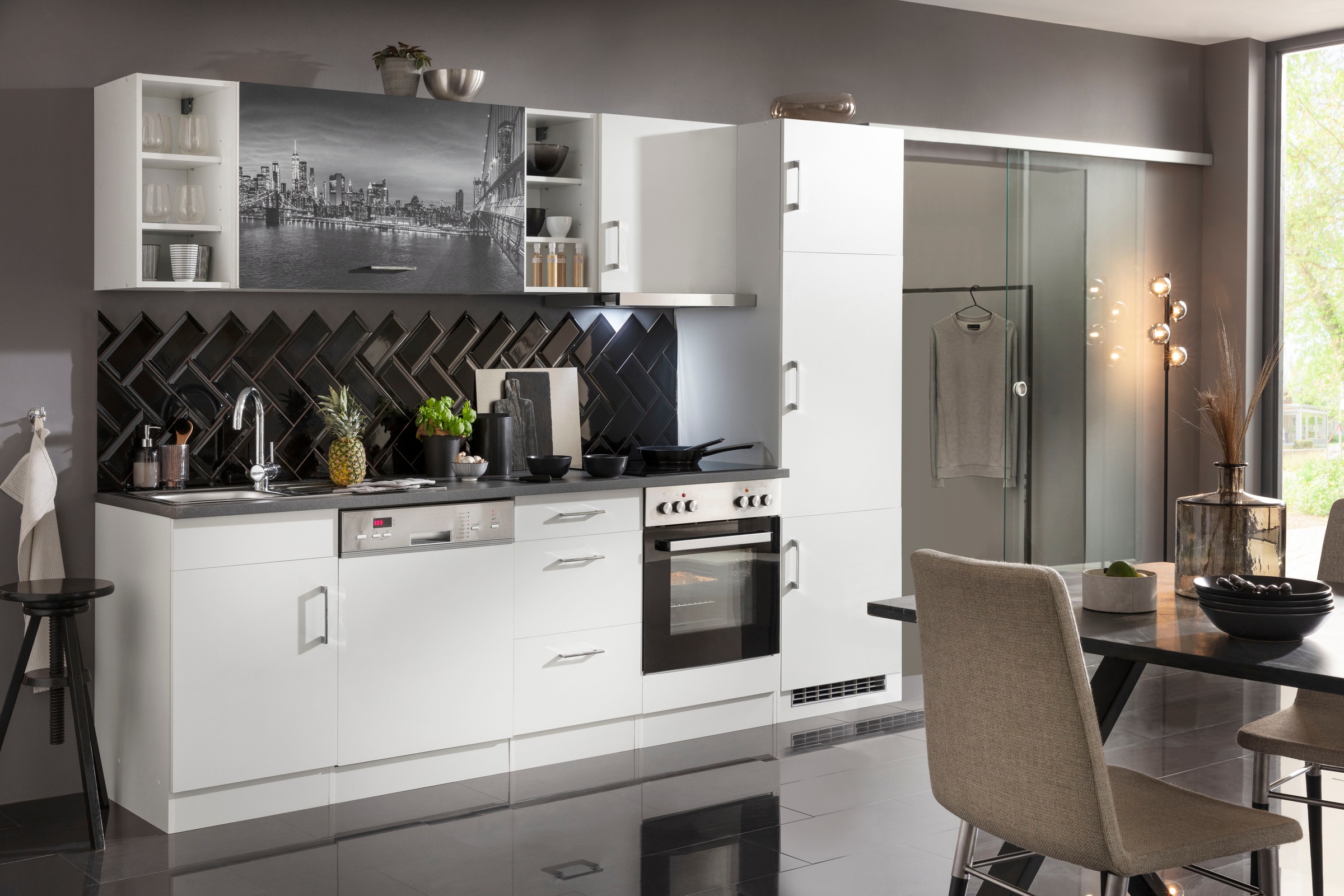 KOCHSTATION Küchenzeile "KS-Paris", mit E-Geräten, Breite 280 cm günstig online kaufen
