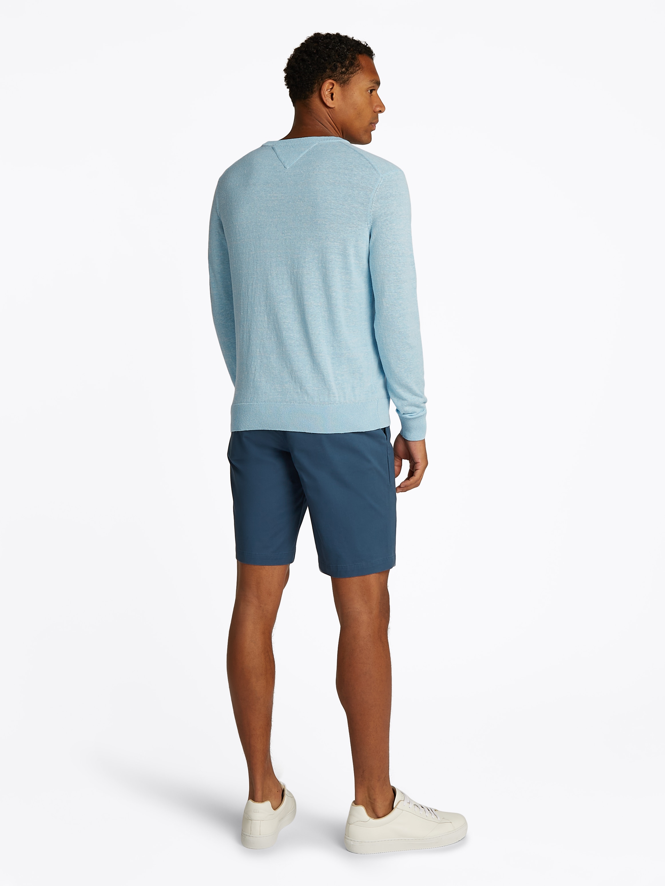 Tommy Hilfiger Rundhalspullover »COTTON LINEN CREW NECK«