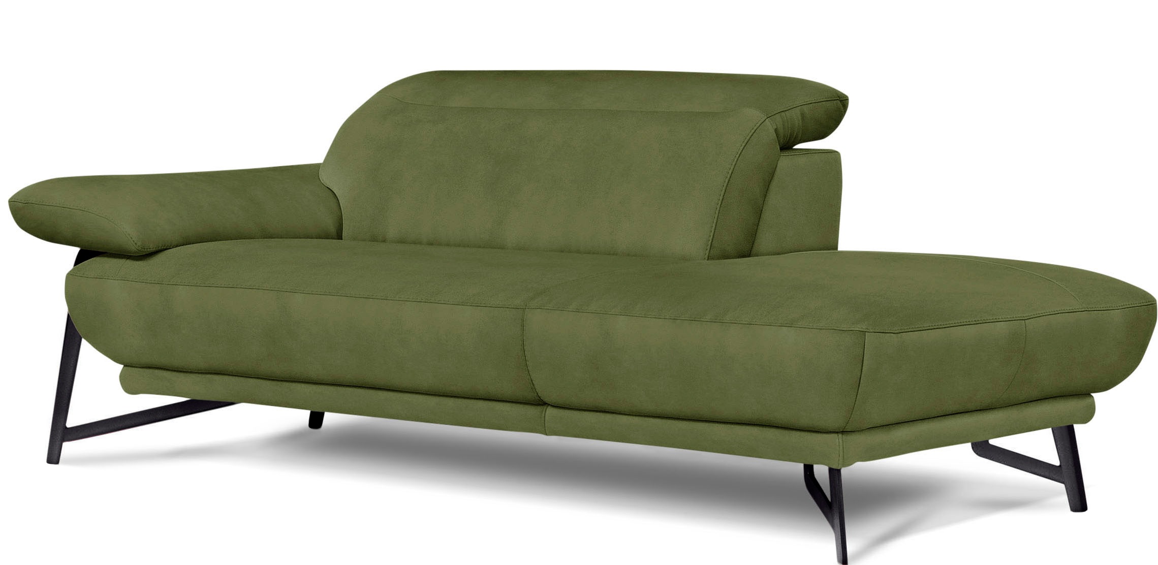 Egoitaliano Ottomane "Anais, Designsofa mit hohem Sitzkomfort, Designfuß", günstig online kaufen