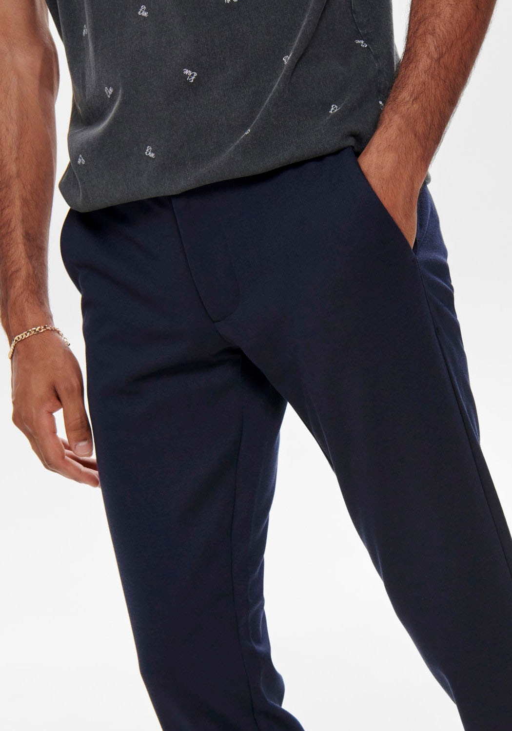 Only & Sons Herren Chino Hose ONSMARK - Tapered Fit - Schwarz Grau Blau Grü günstig online kaufen