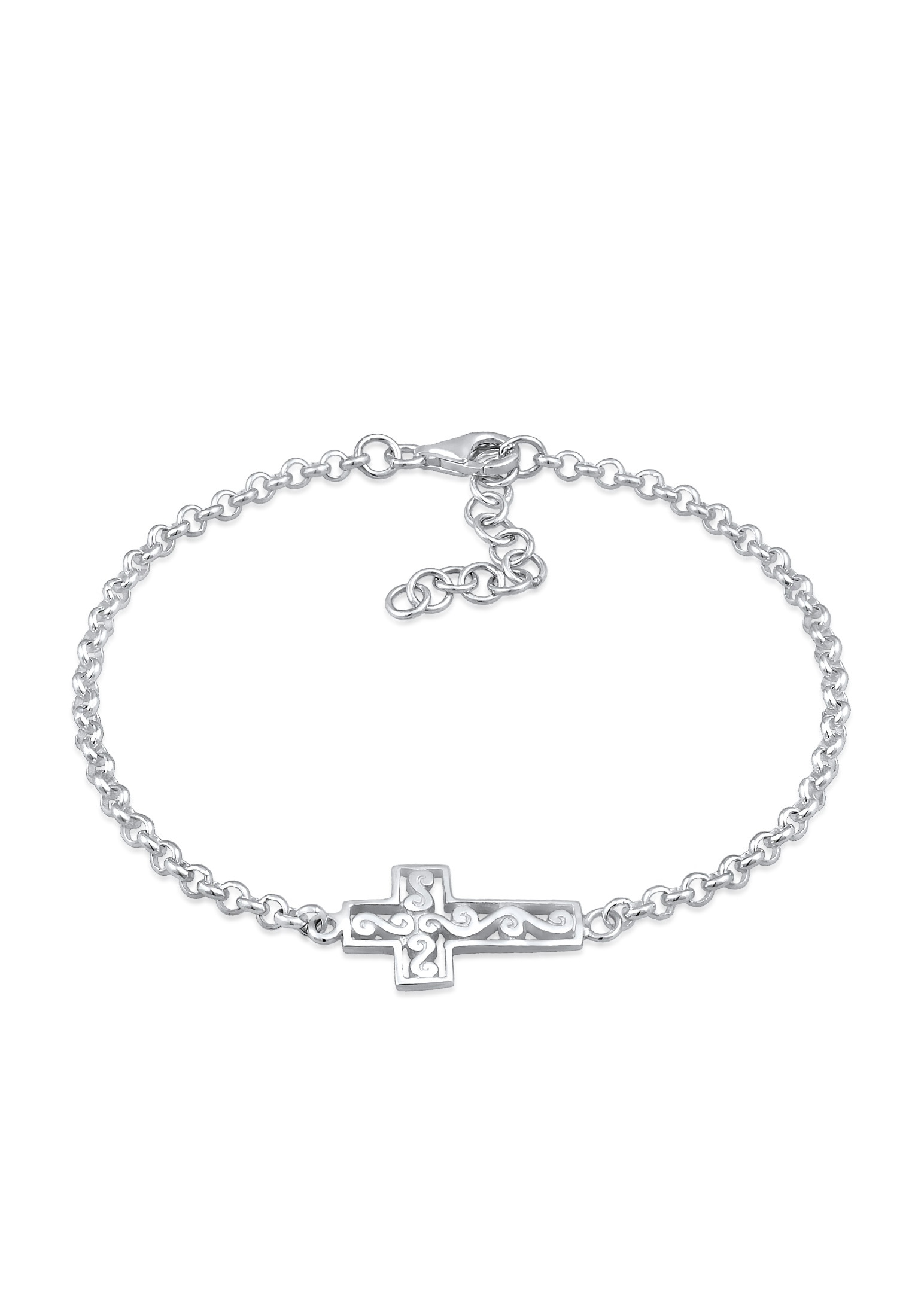 Armband »Kreuz Symbol Ornament Anhänger Modern 925 Silber«