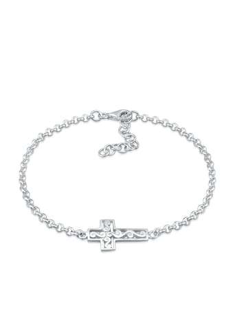Armband »Kreuz Symbol Ornament Anhänger Modern 925 Silber«