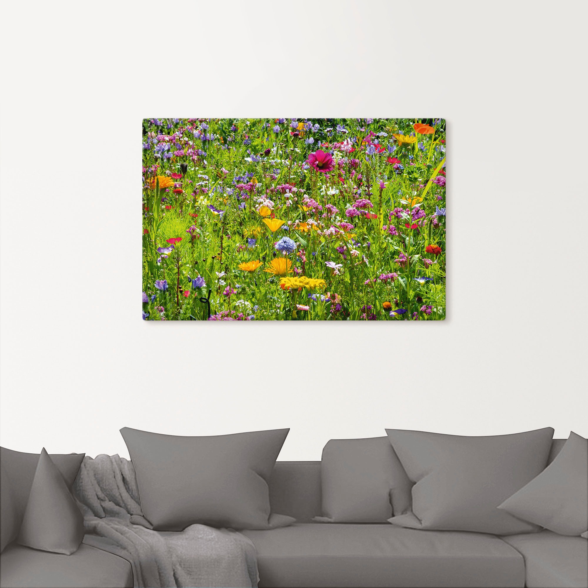 Artland Wandbild »Bunte Blumenwiese«, Blumenwiese, (1 St.), als Alubild, Outdoorbild, Leinwandbild, Poster, Wandaufkleber
