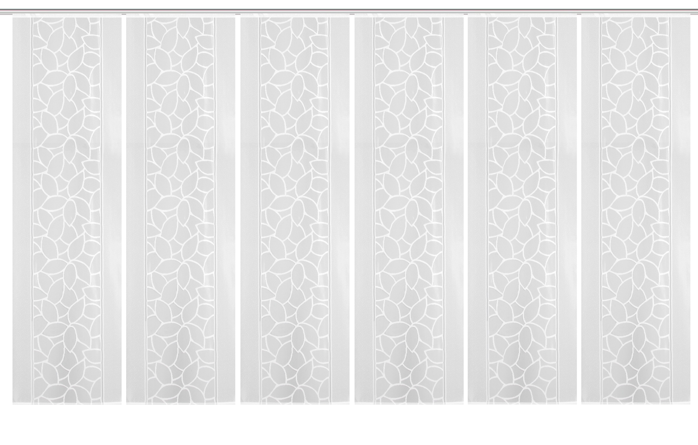 HOME WOHNIDEEN Schiebegardine "JENNA" Klettschiene 6 Stk. tlg. Schiebevorha günstig online kaufen