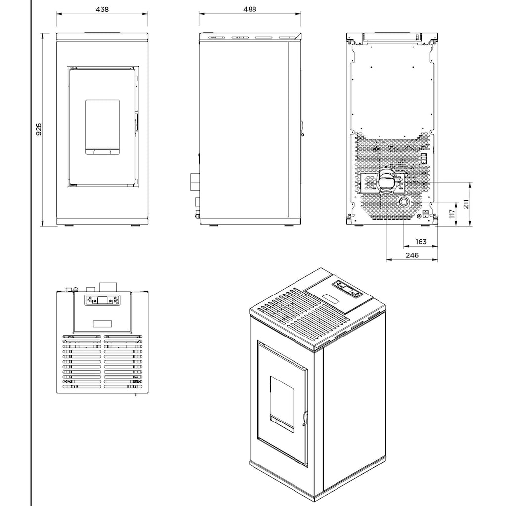 interstoves Pelletofen »J_olene 8«