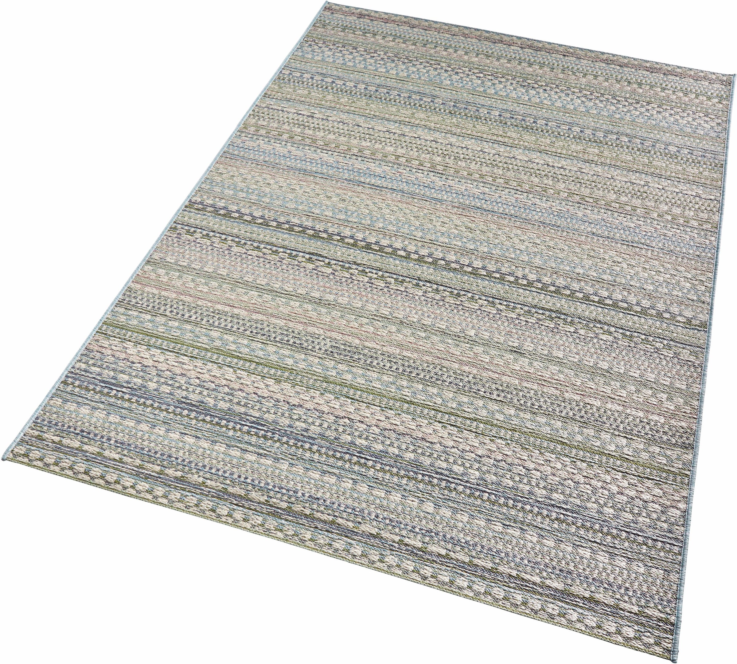 NORTHRUGS Teppich "Pine", rechteckig, 7 mm Höhe, In-und Outdoor geeignet, Strapazierfähig und pflegeleicht, Flachgewebe