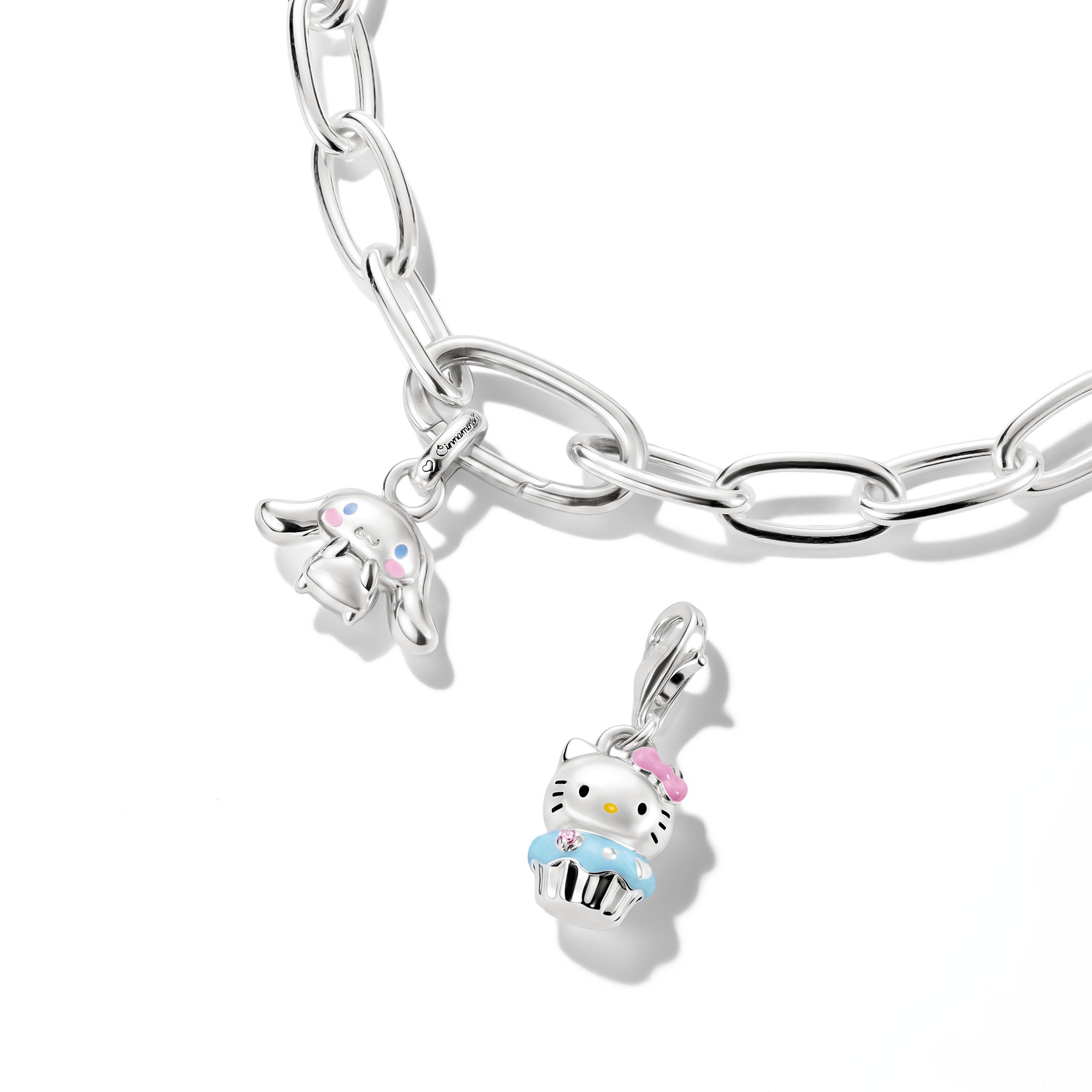 THOMAS SABO Charm-Einhänger »THOMAS SABO ♡ Hello Kitty Cinnamoroll Charm - Connect« Emaille