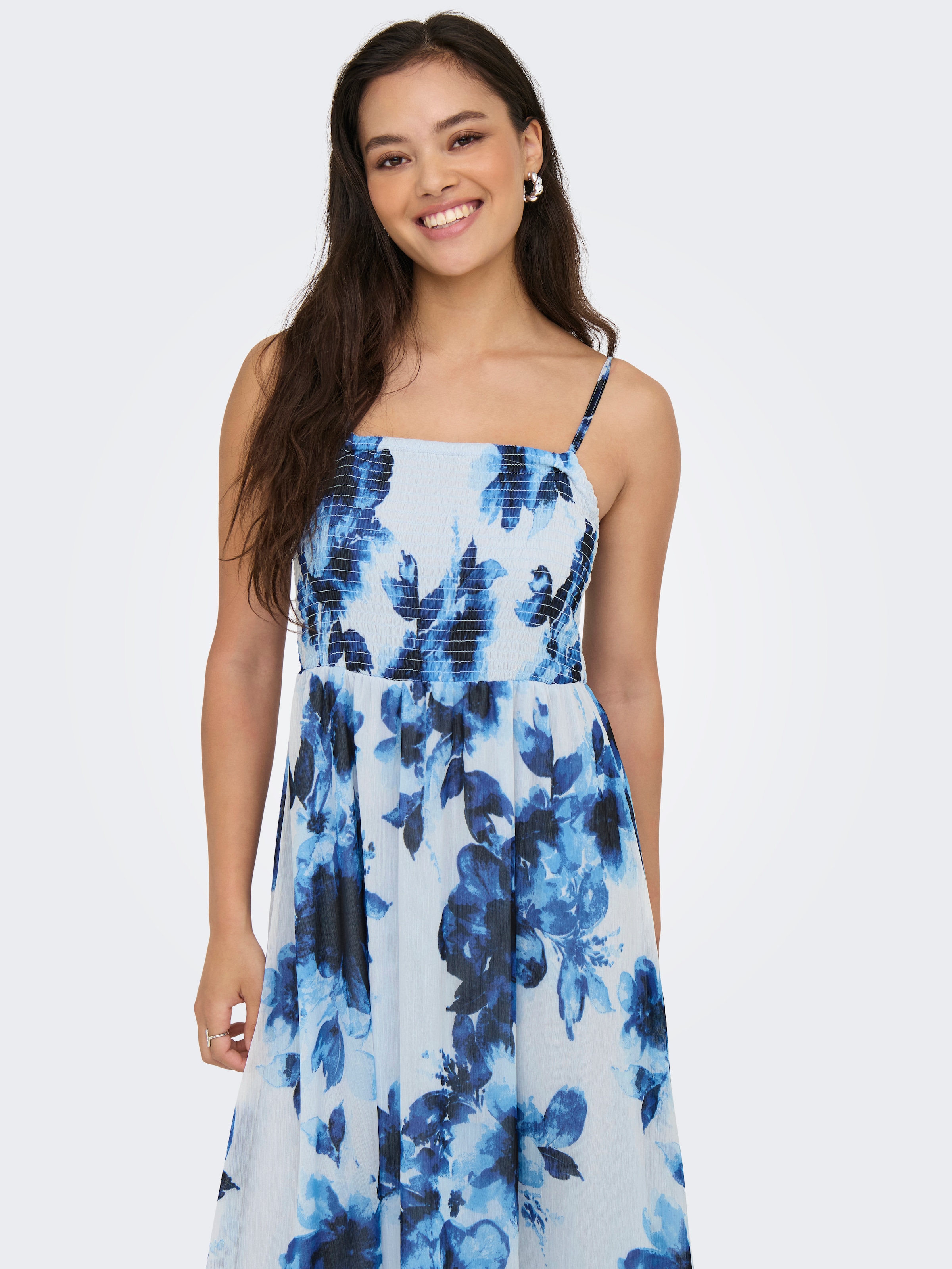 ONLY Maxikleid »ONLELENA VIKKI LIFE STRAP ANK DRESS WVN«, Sommerkleid