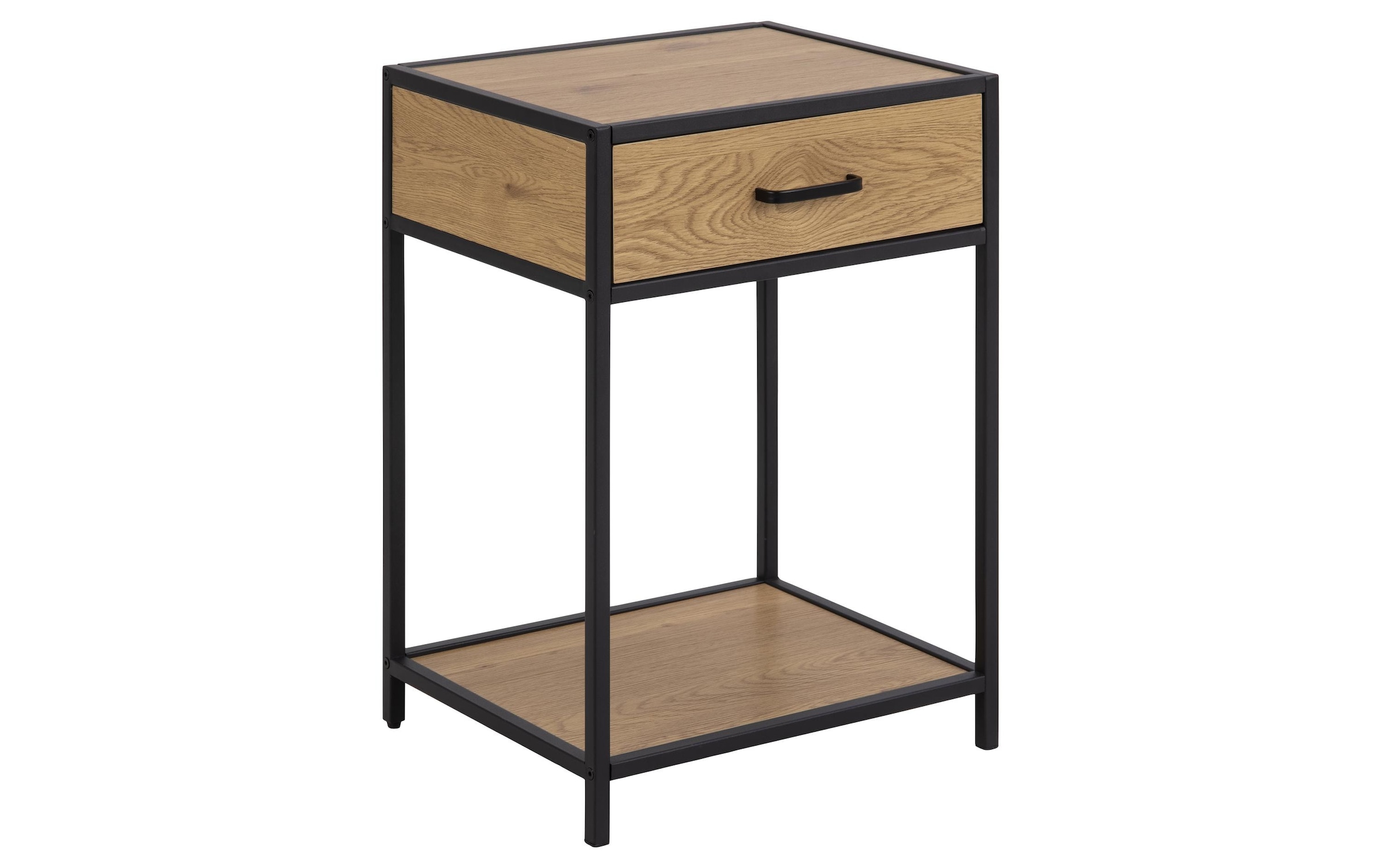 AC Design Nachttisch »Seaford 42 x 35 x 63 cm Nature/Schwarz«