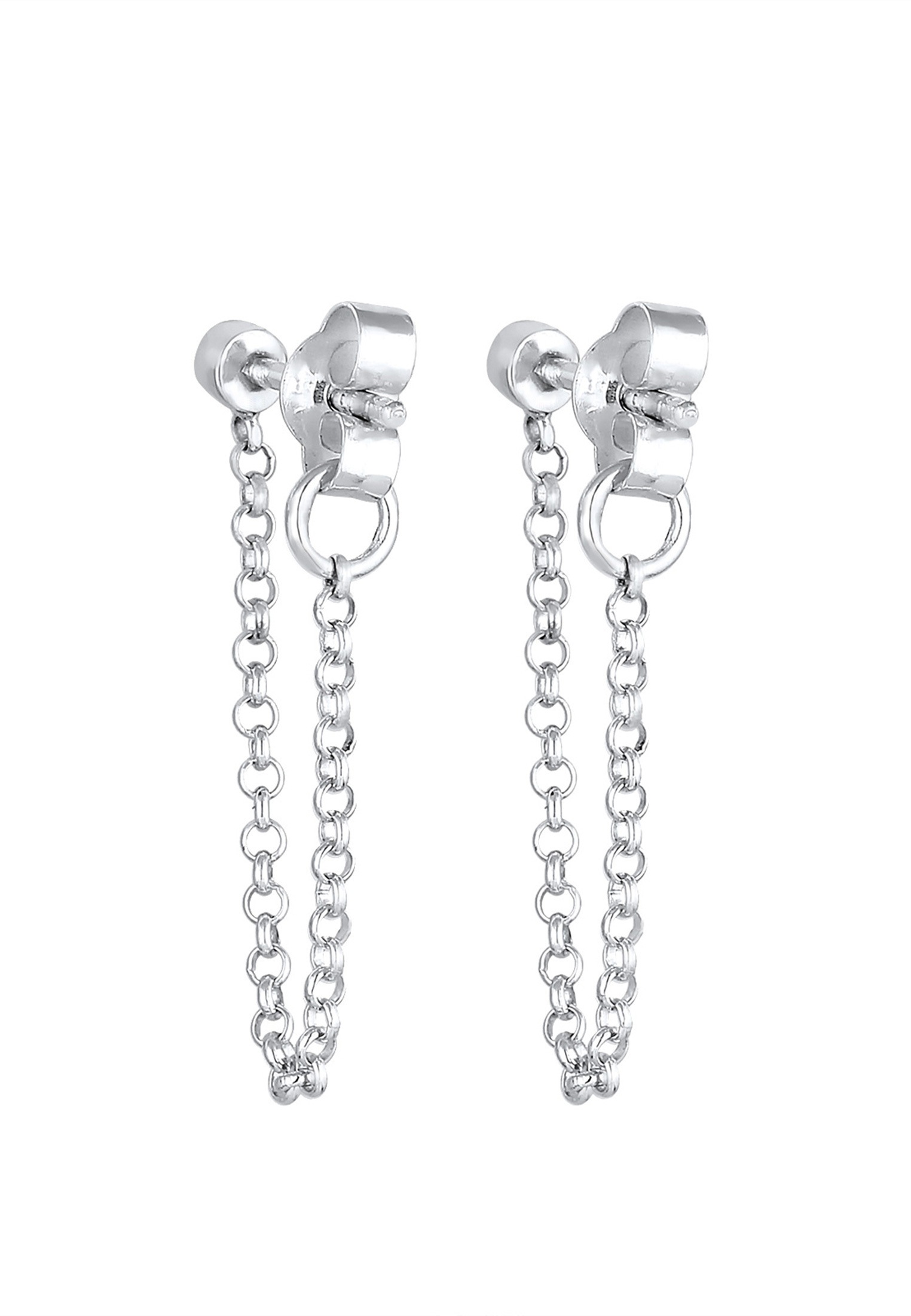 Elli Paar Ohrstecker »Lang Trend Kristalle 925 Silber«
