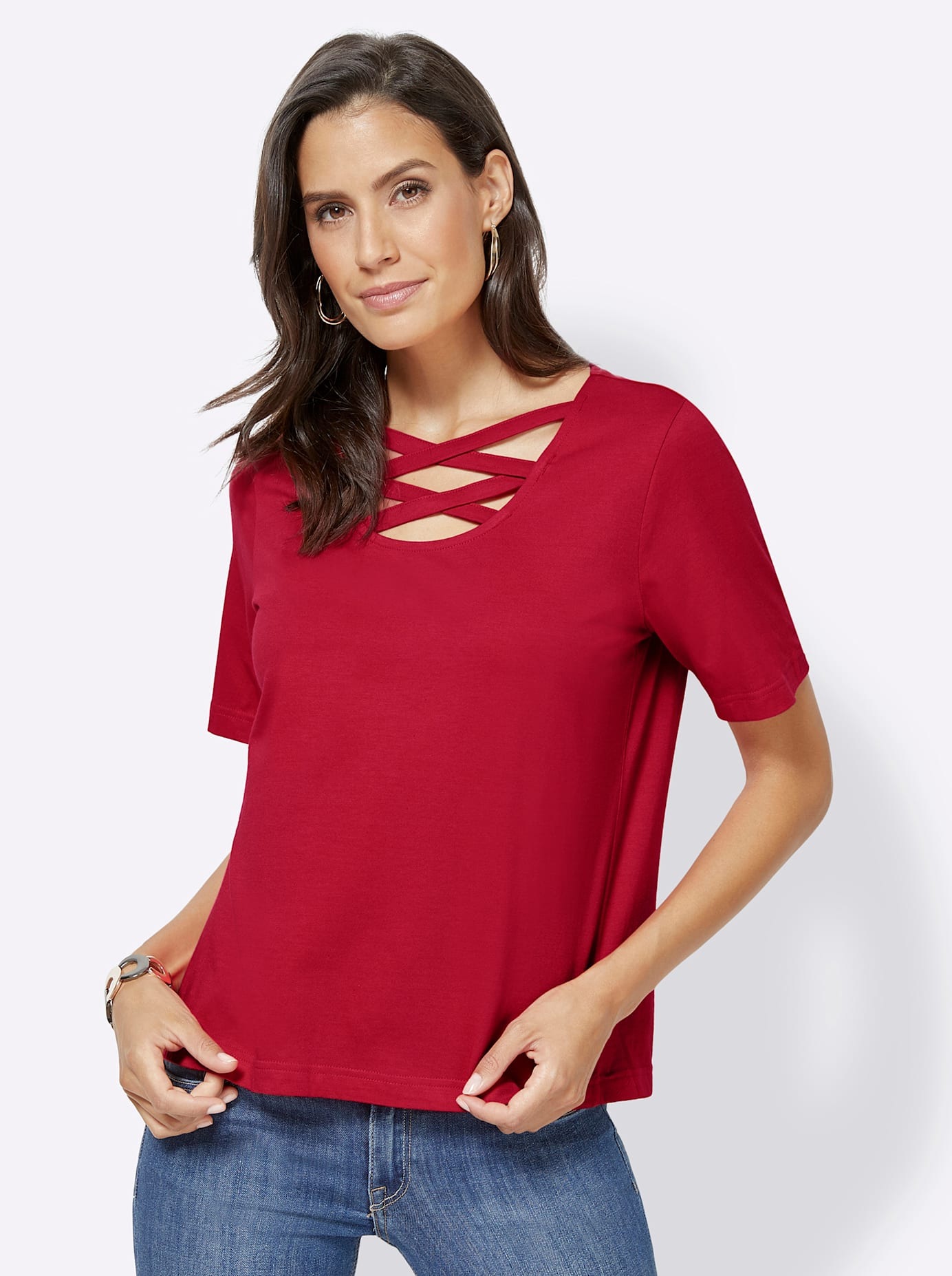 creation L Kurzarmshirt "Shirt", 1 Stk. günstig online kaufen