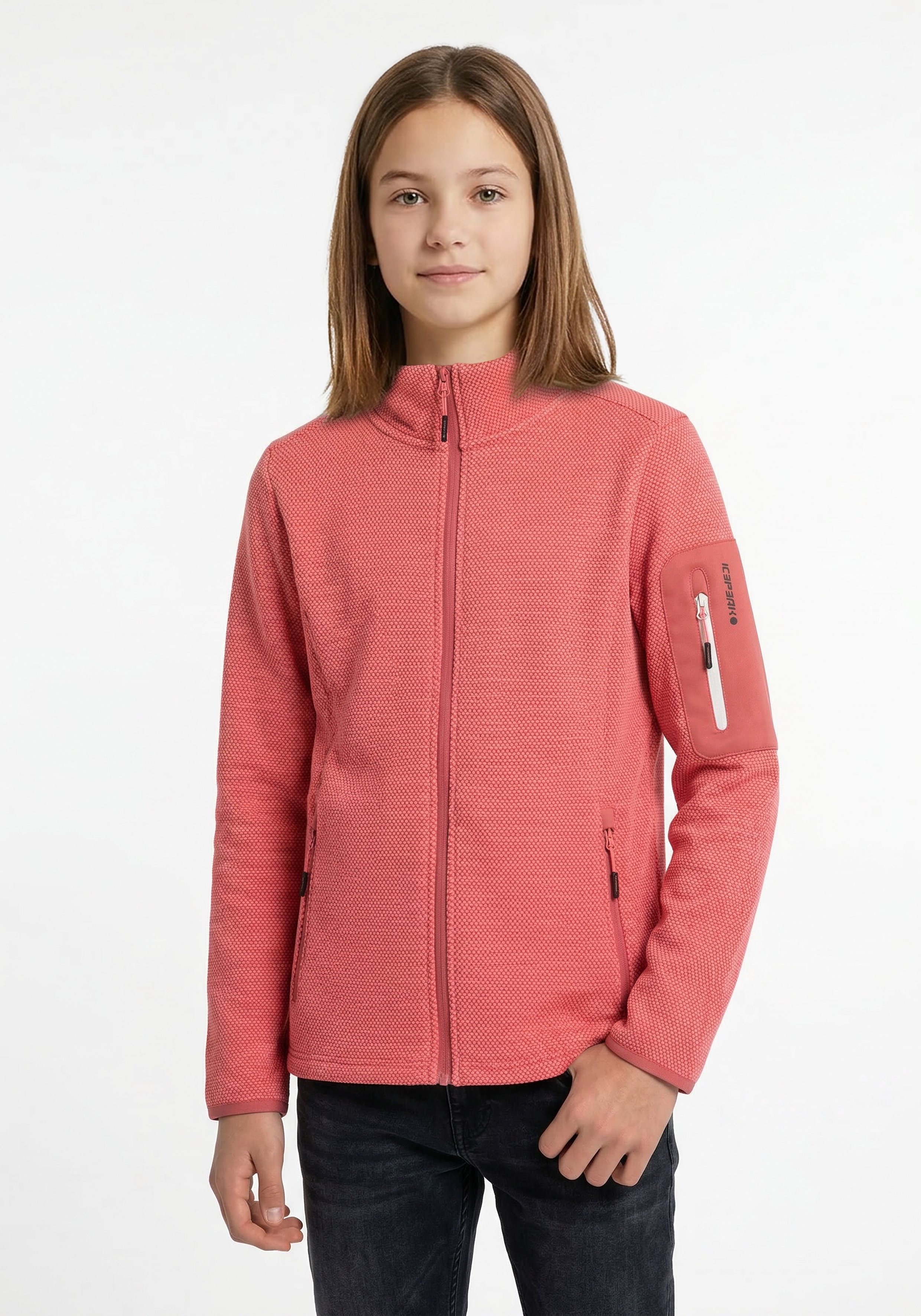 Icepeak Fleecejacke "KEMNATH JR" für Kinder und Jugendliche, schnell trocknendes Material
